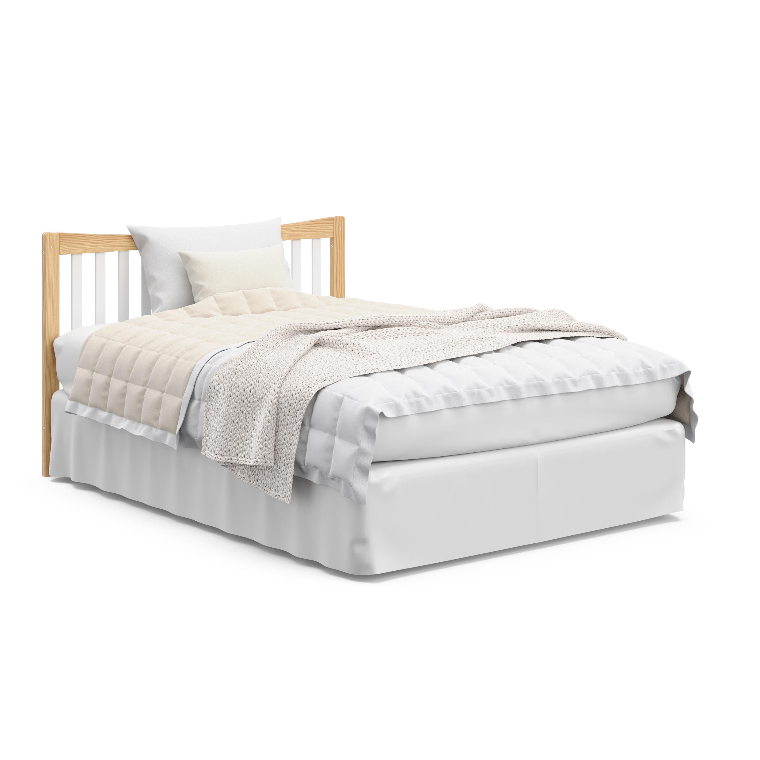 Graco Remi 4-in-1 Convertible Crib and Changer, Natural/White, large