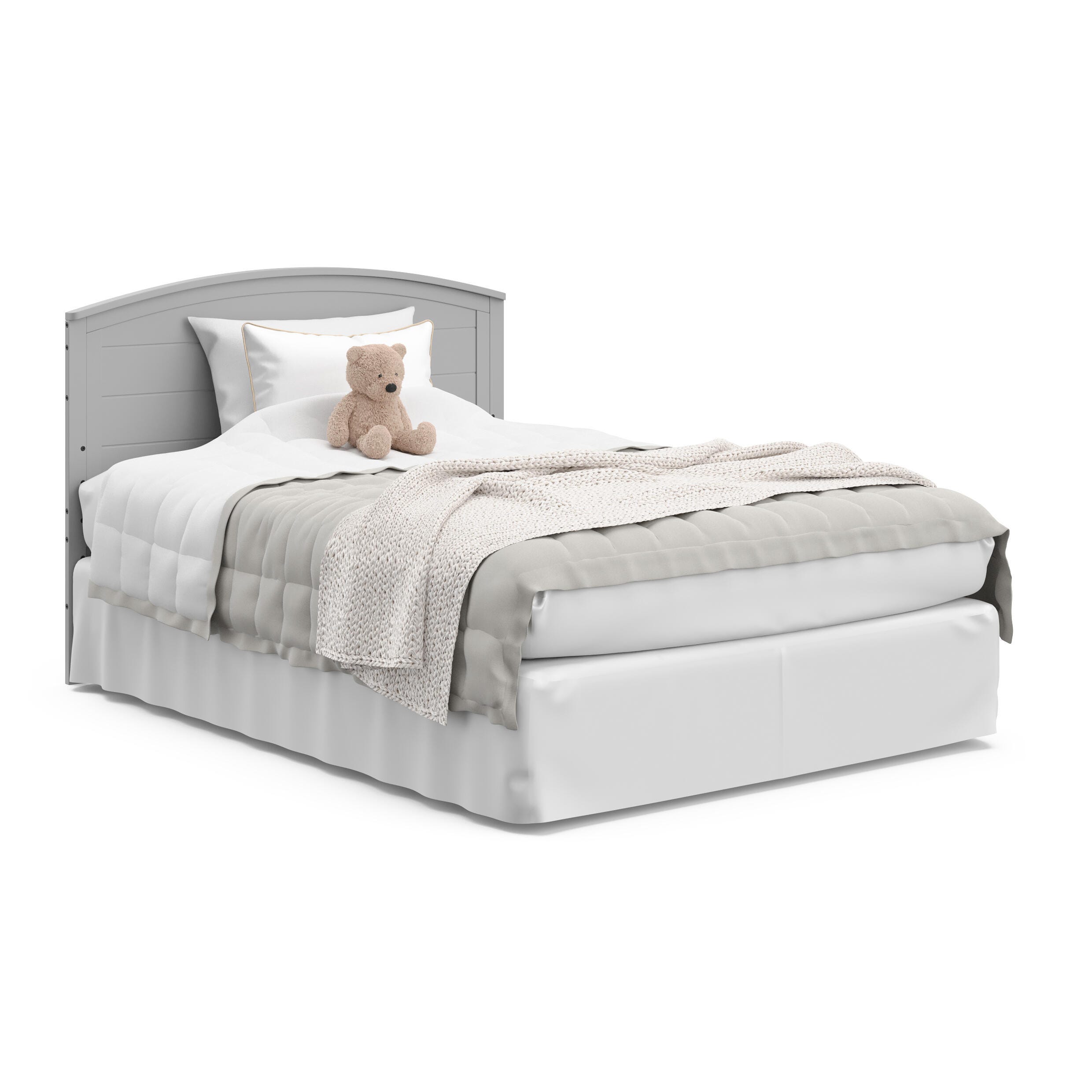 Graco Bellwood 5-in-1 Convertible Crib and Changer, Pebble Gray, large