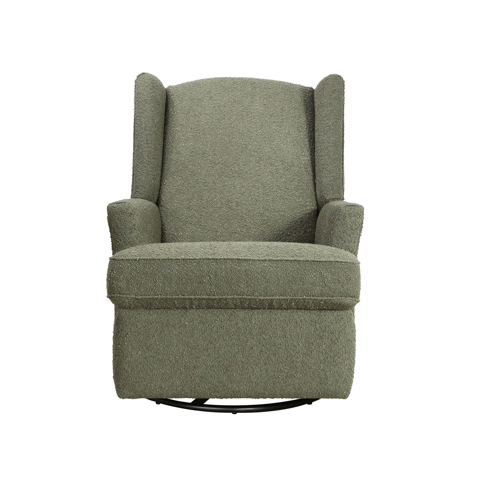 Hemingway Boucle Swivel Recliner, Sage Boucle, large
