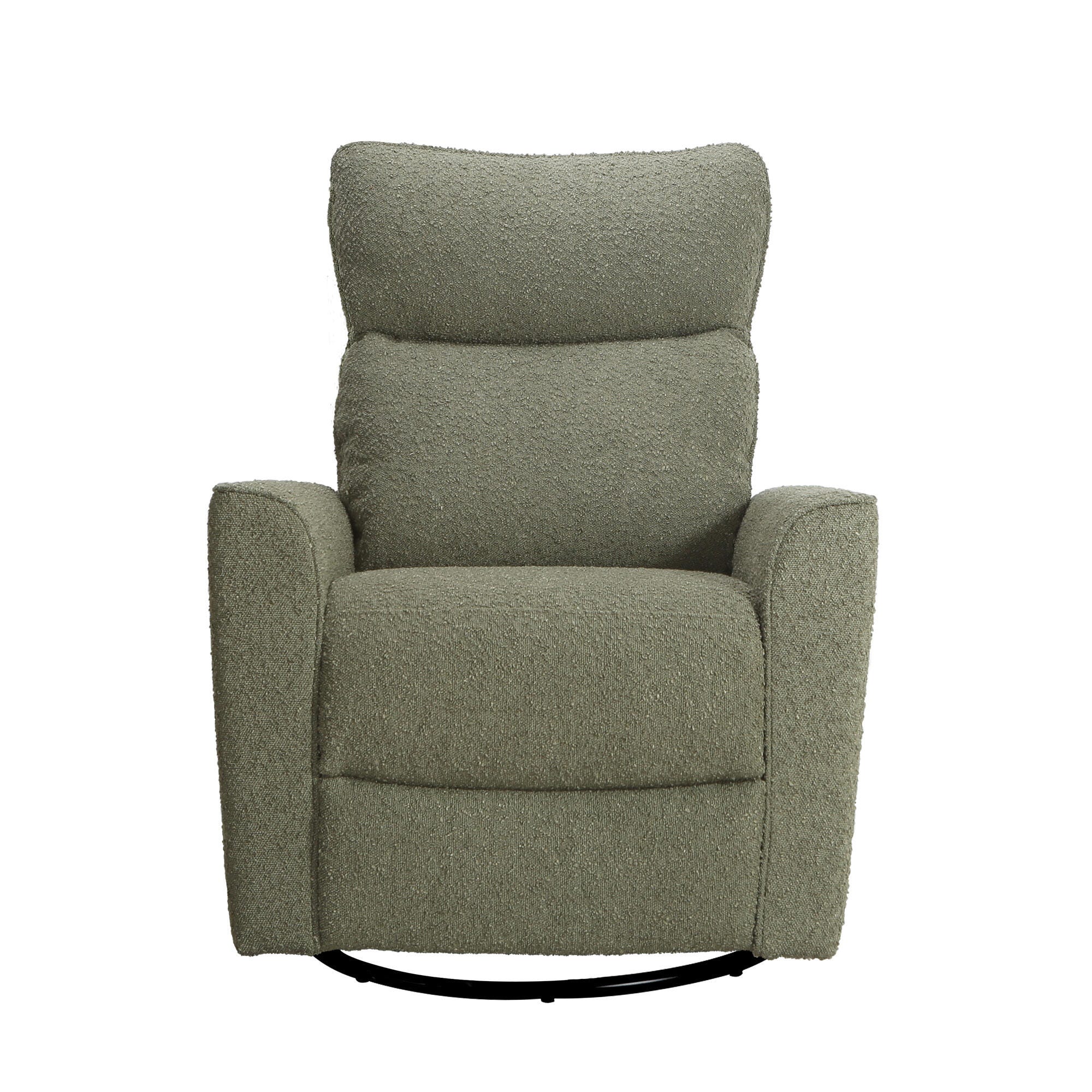 Soho Swivel Glider, Sage Boucle, large