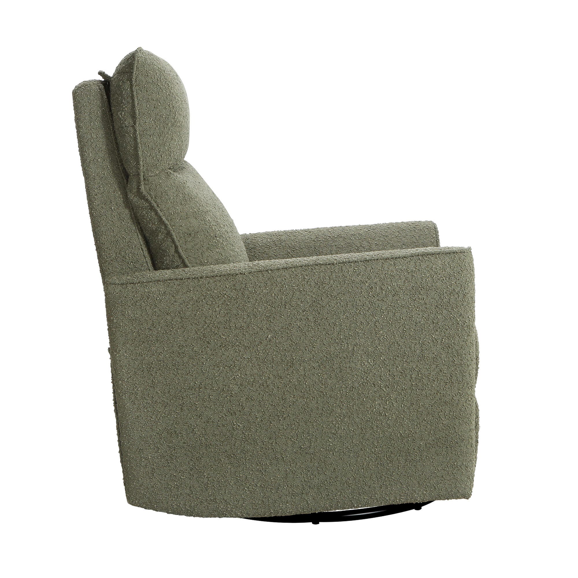 Soho Swivel Glider, Sage Boucle, large