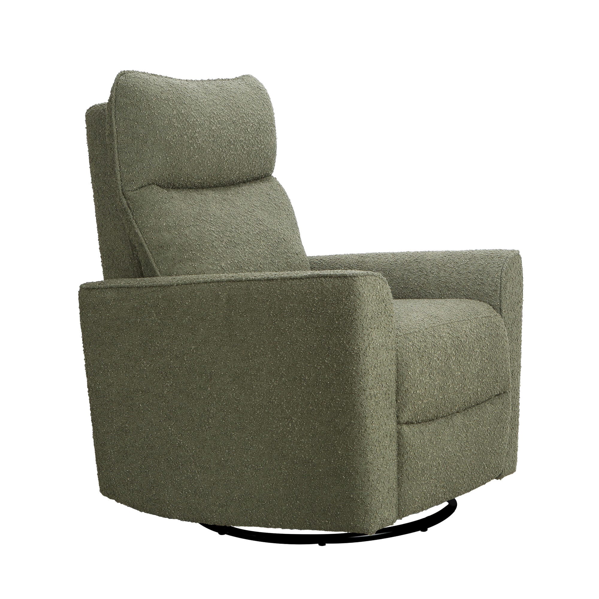 Soho Swivel Glider, Sage Boucle, large