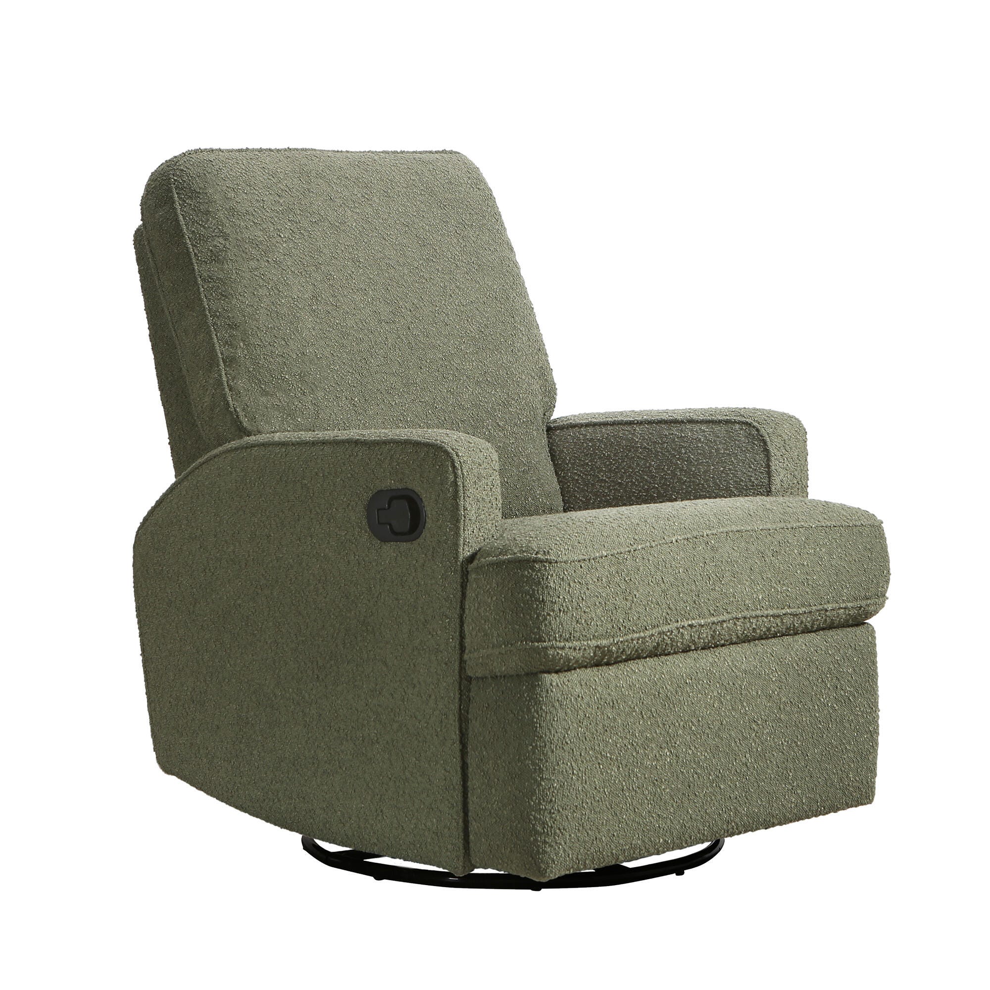 Tucker Swivel Recliner, Sage Boucle, rollover