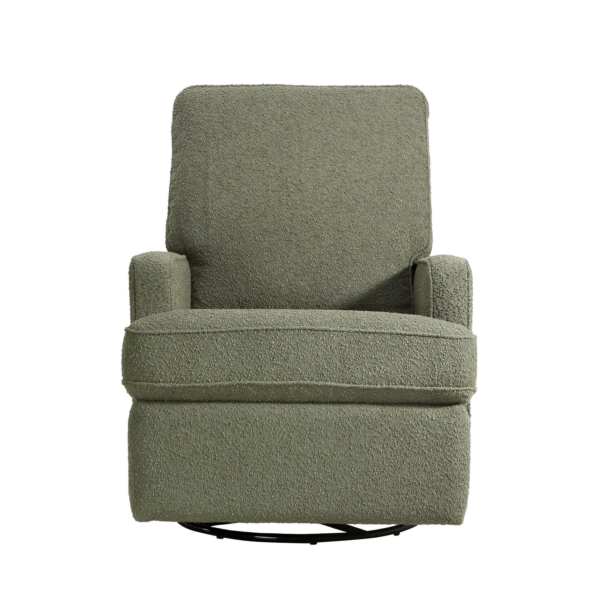 Tucker Swivel Recliner, Sage Boucle, large