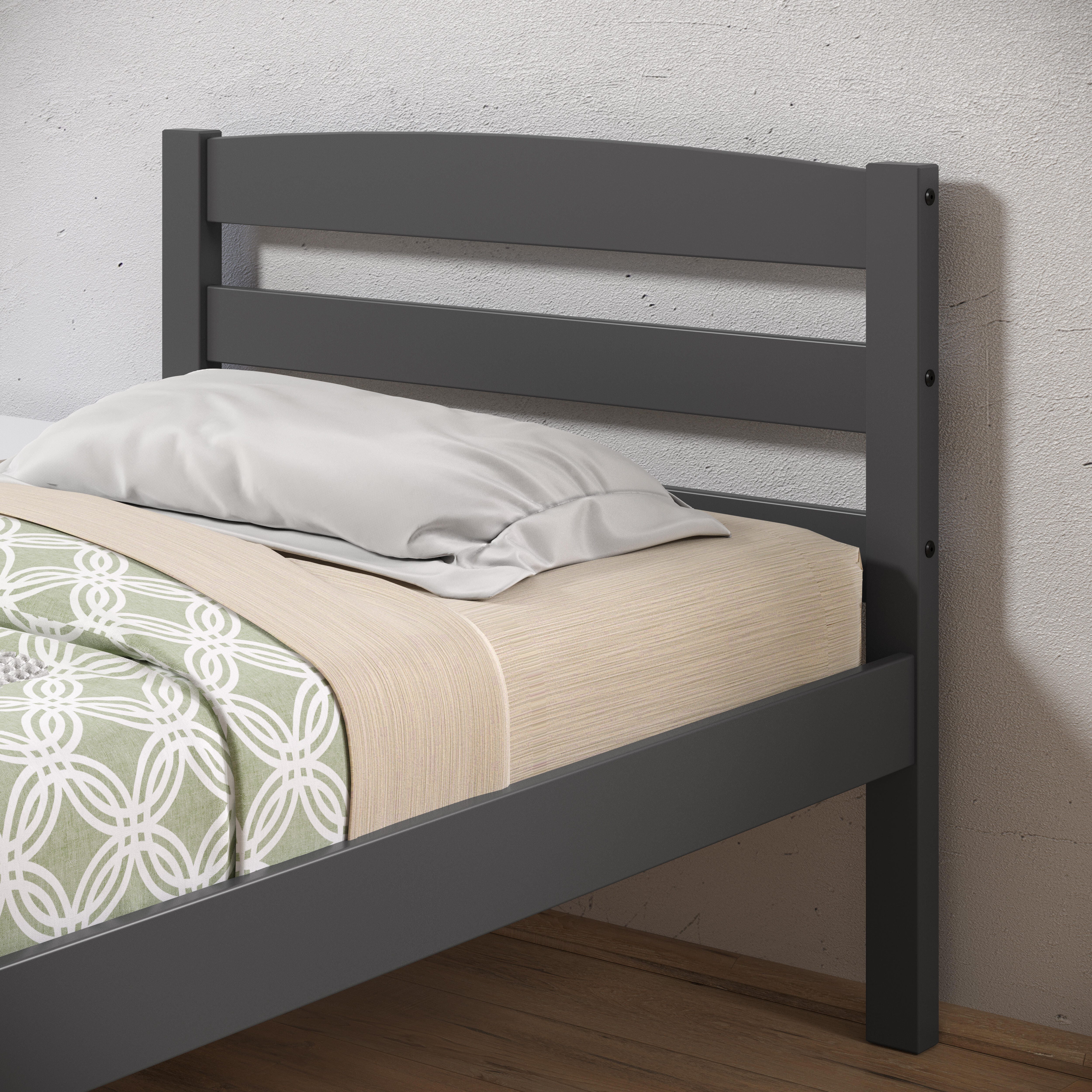 Donco Kids Econo Scandinavian Twin Bed, Dark Gray, large