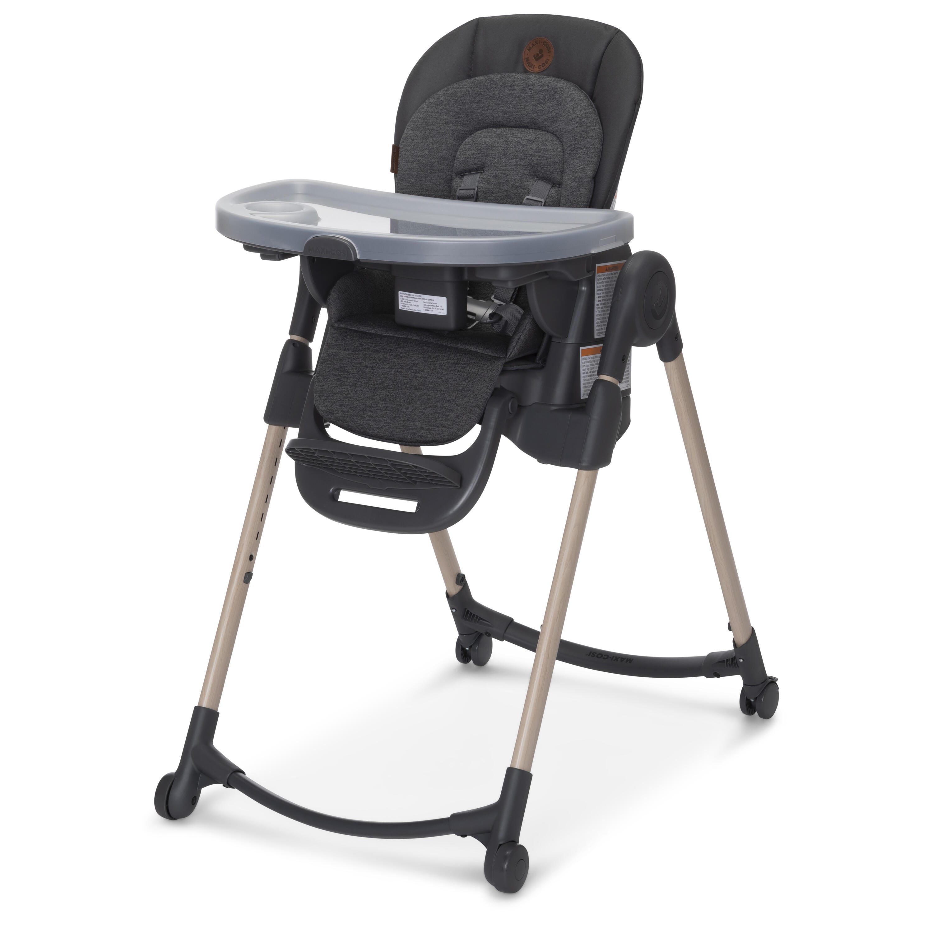 Maxi-Cosi Minla 6 in 1 Adjustable High Chair, Classic Graphite, large