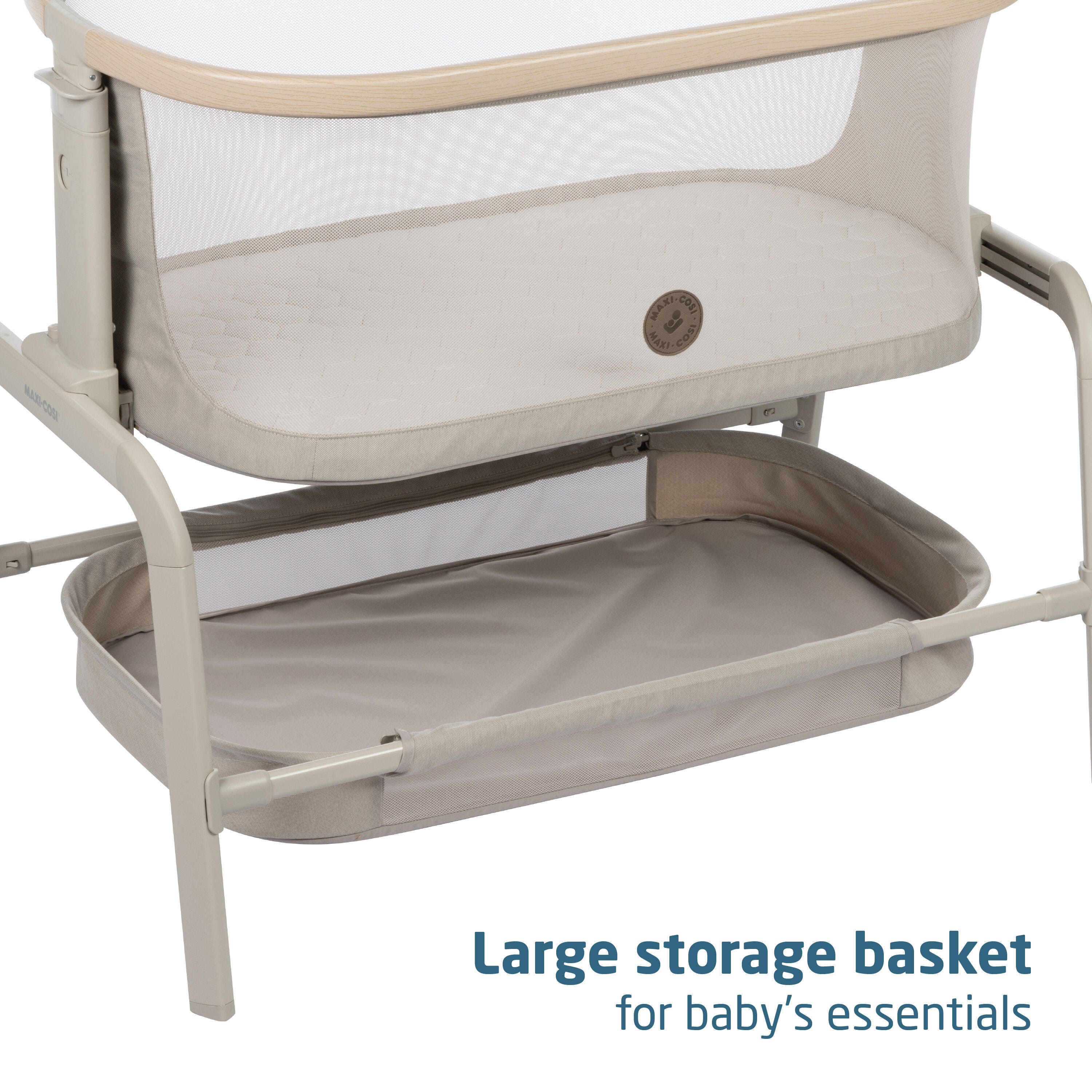 Maxi-Cosi Iora Bedside Bassinet, Tan, large