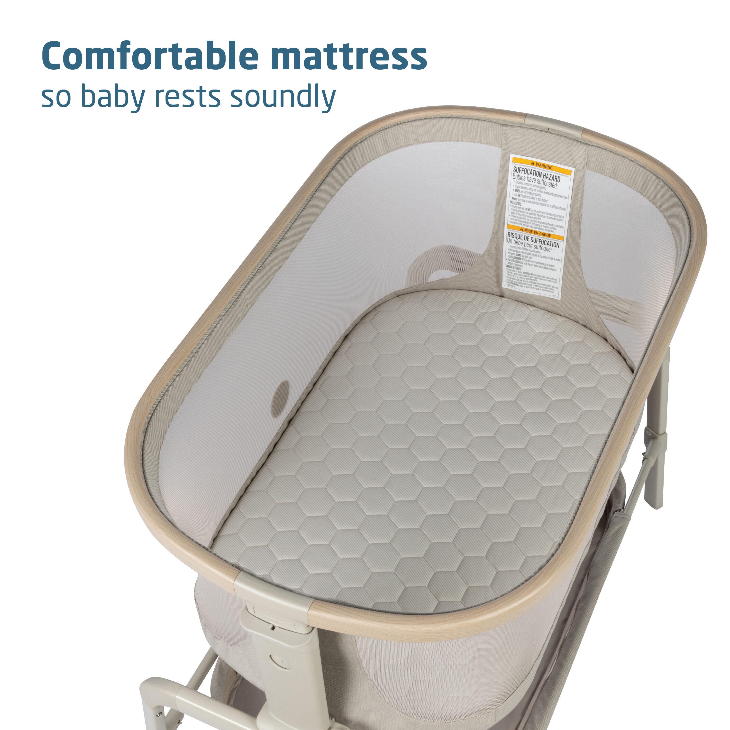 Maxi-Cosi Iora Bedside Bassinet, Tan, large