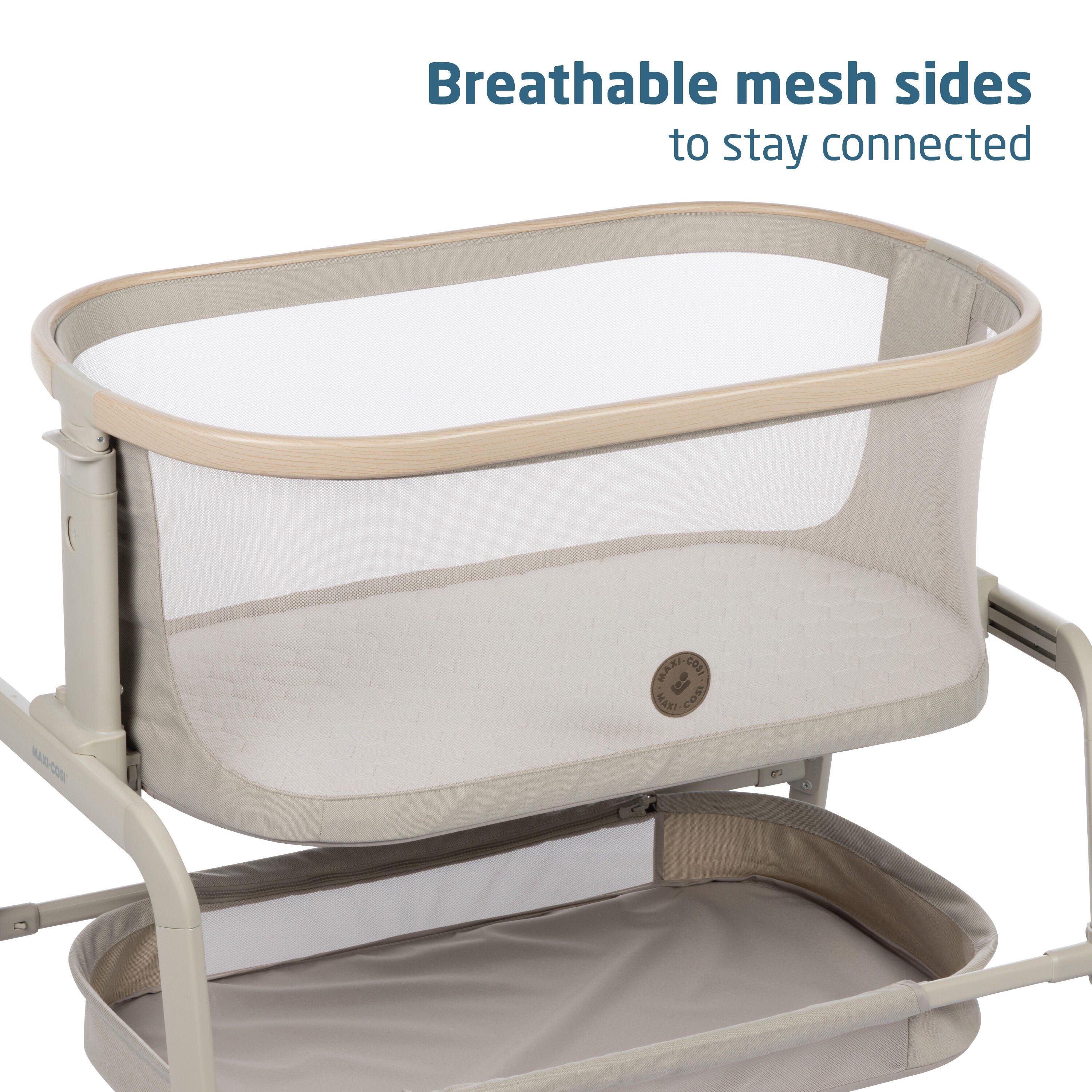 Maxi-Cosi Iora Bedside Bassinet, Tan, large