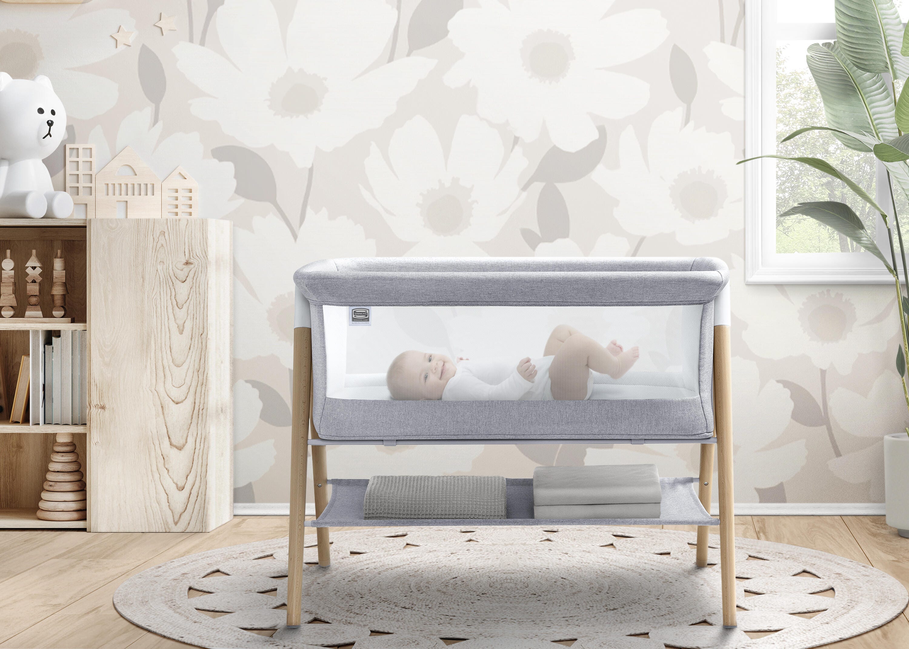 Simmons Kids Koi Bassinet, , large