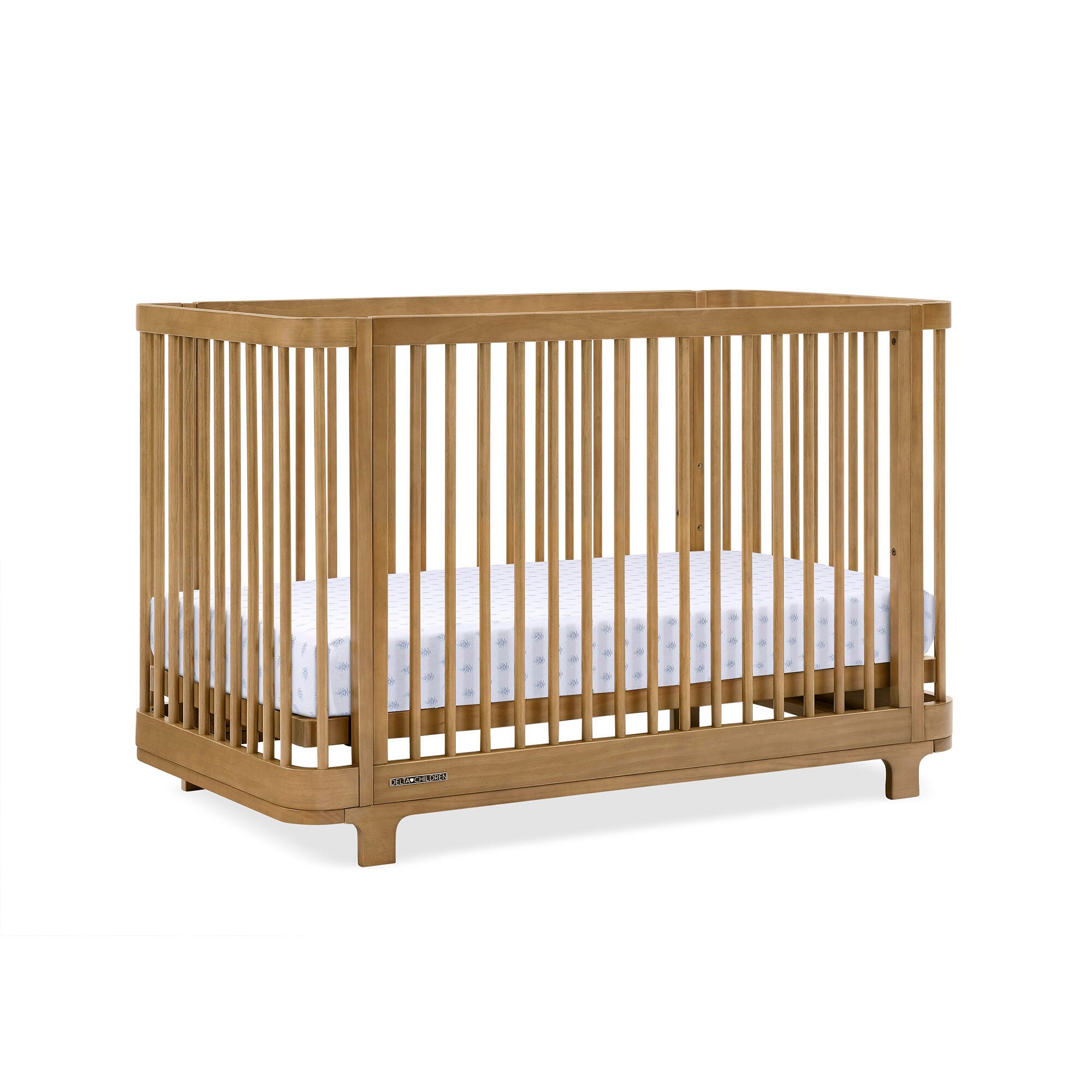 Delta Children Nest 4-in-1 Convertible Crib, Acorn, large