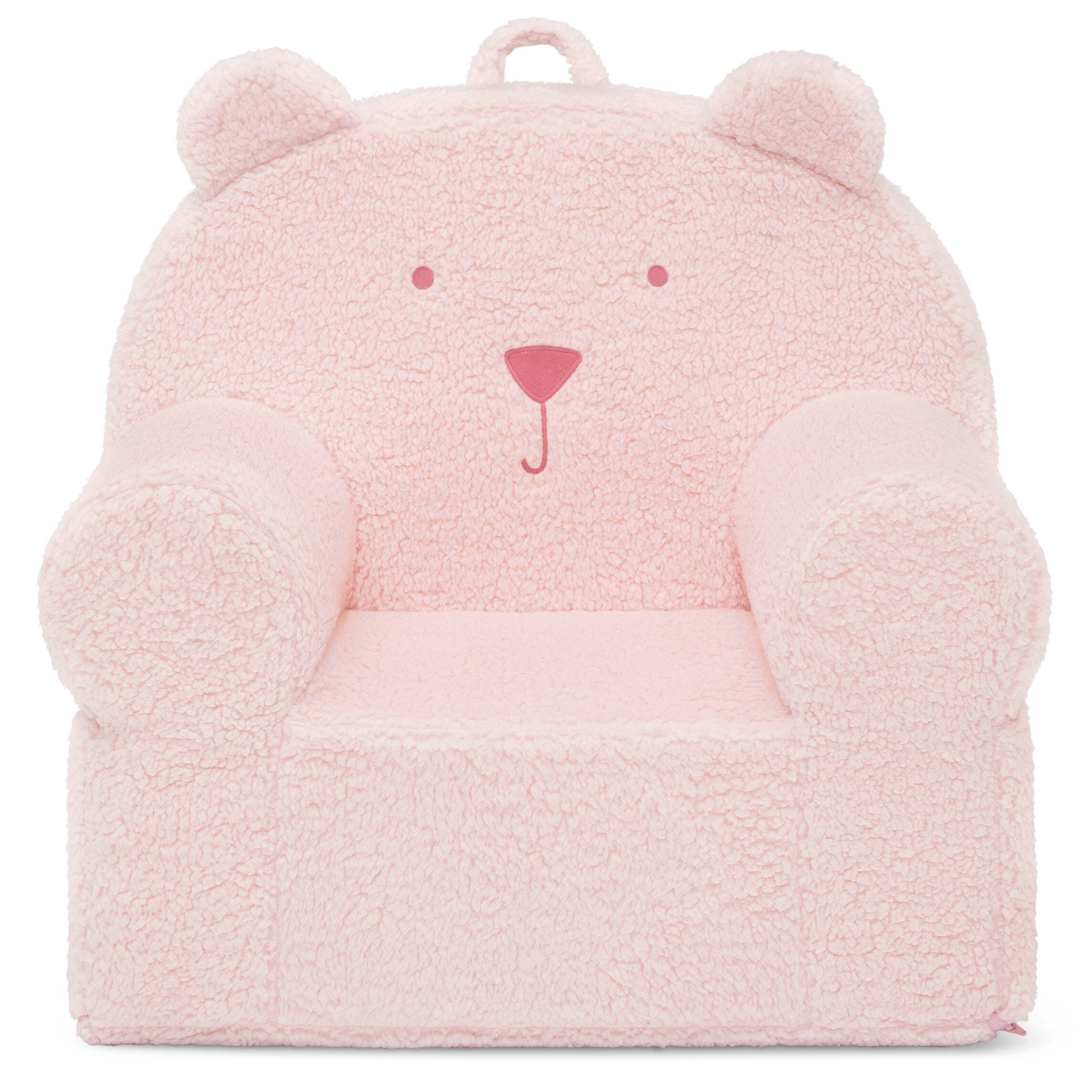 babyGap by Delta Children Sherpa Bear Chair, Blush, large