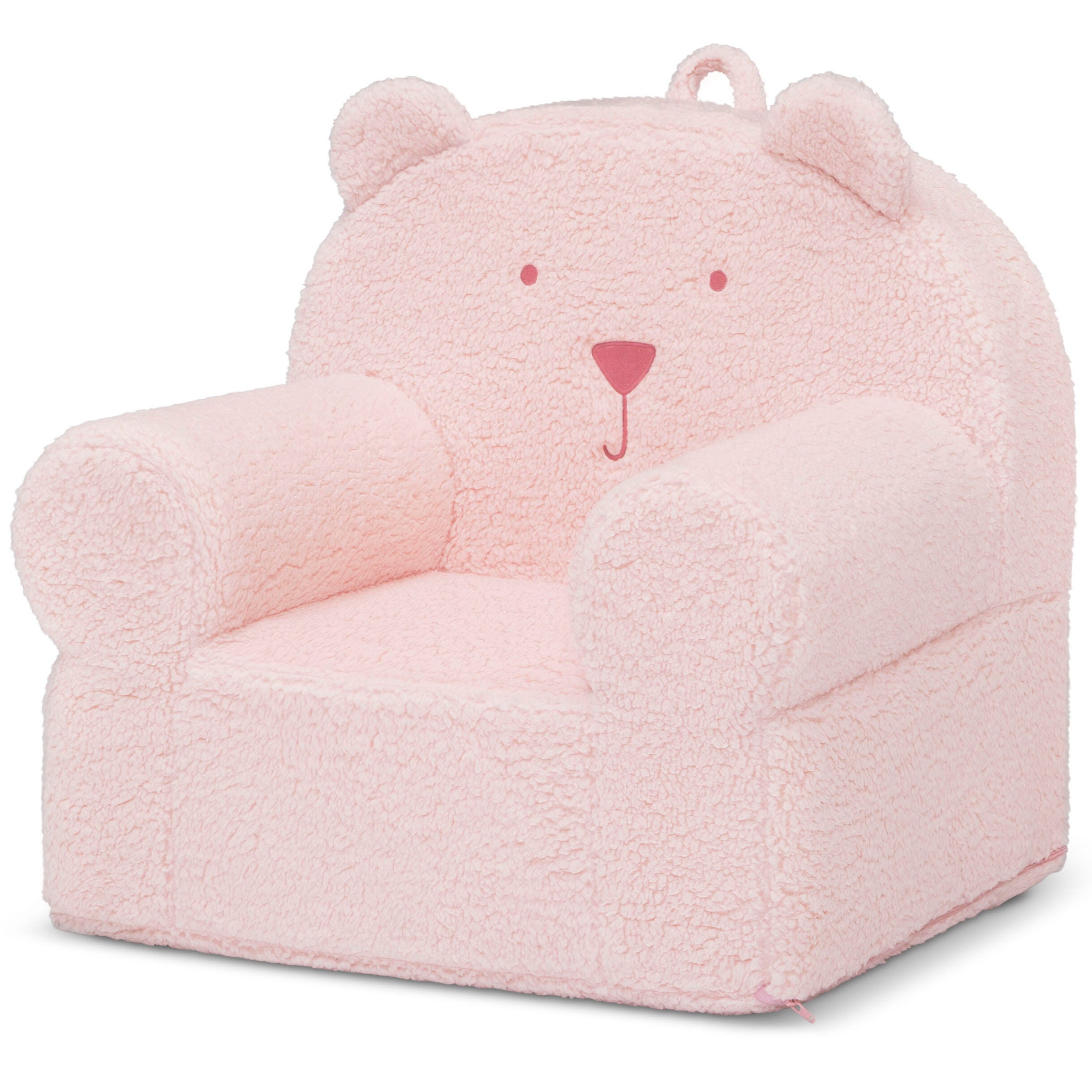 babyGap by Delta Children Sherpa Bear Chair, Blush, large