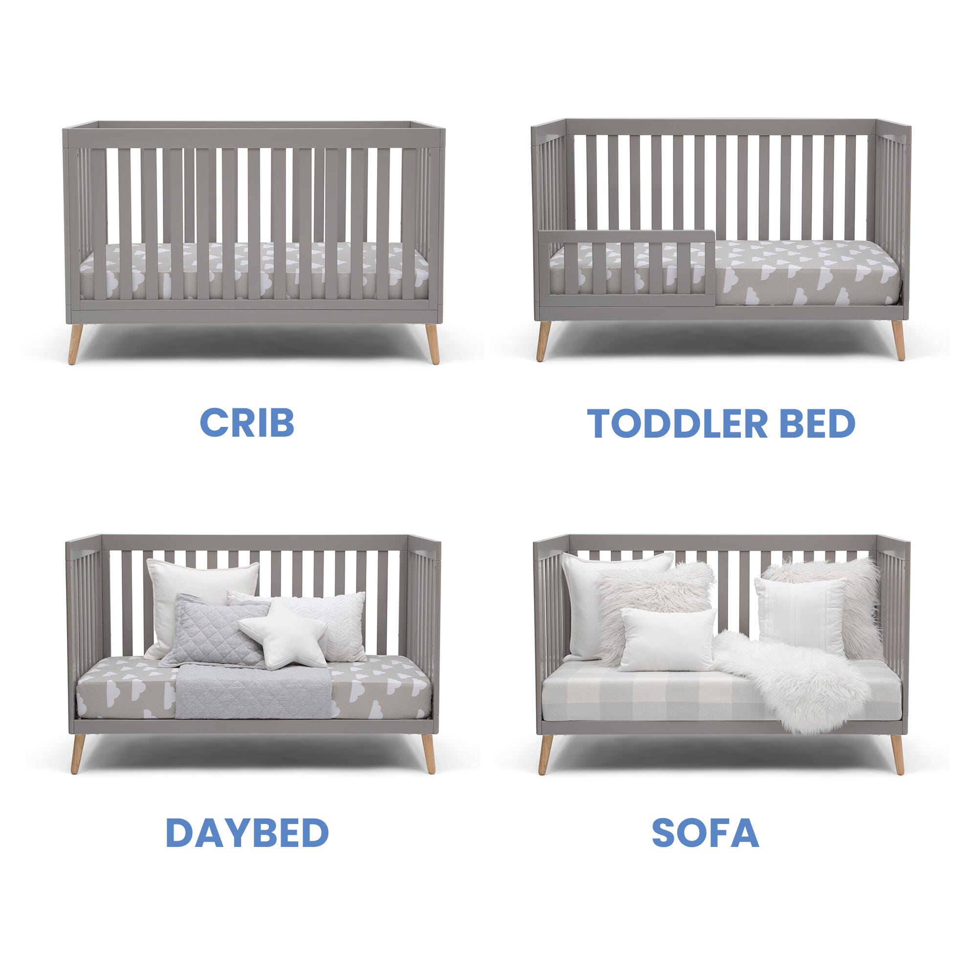 Delta Children Essex 4-in-1 Convertible Crib, , large
