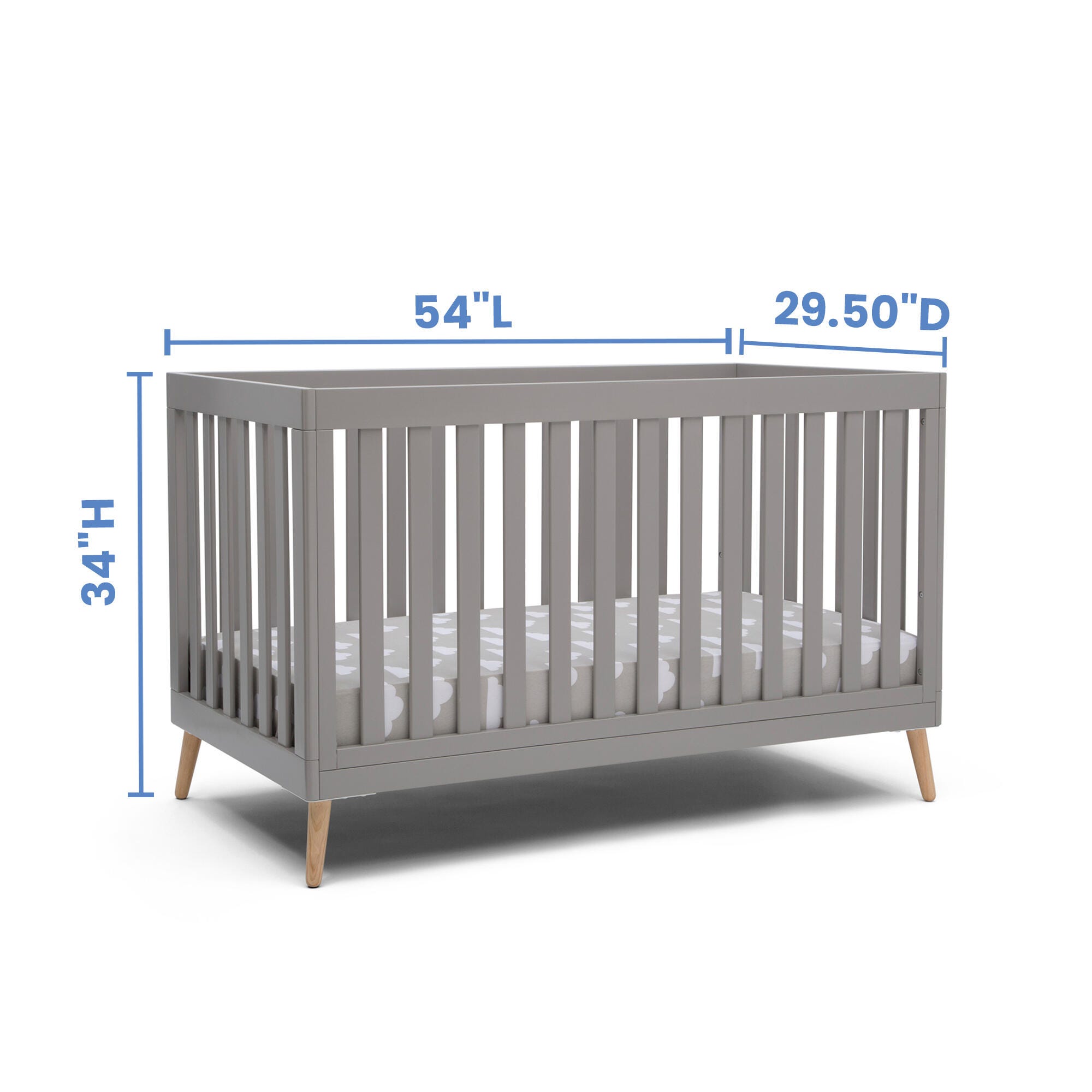Delta Children Essex 4-in-1 Convertible Crib, , large