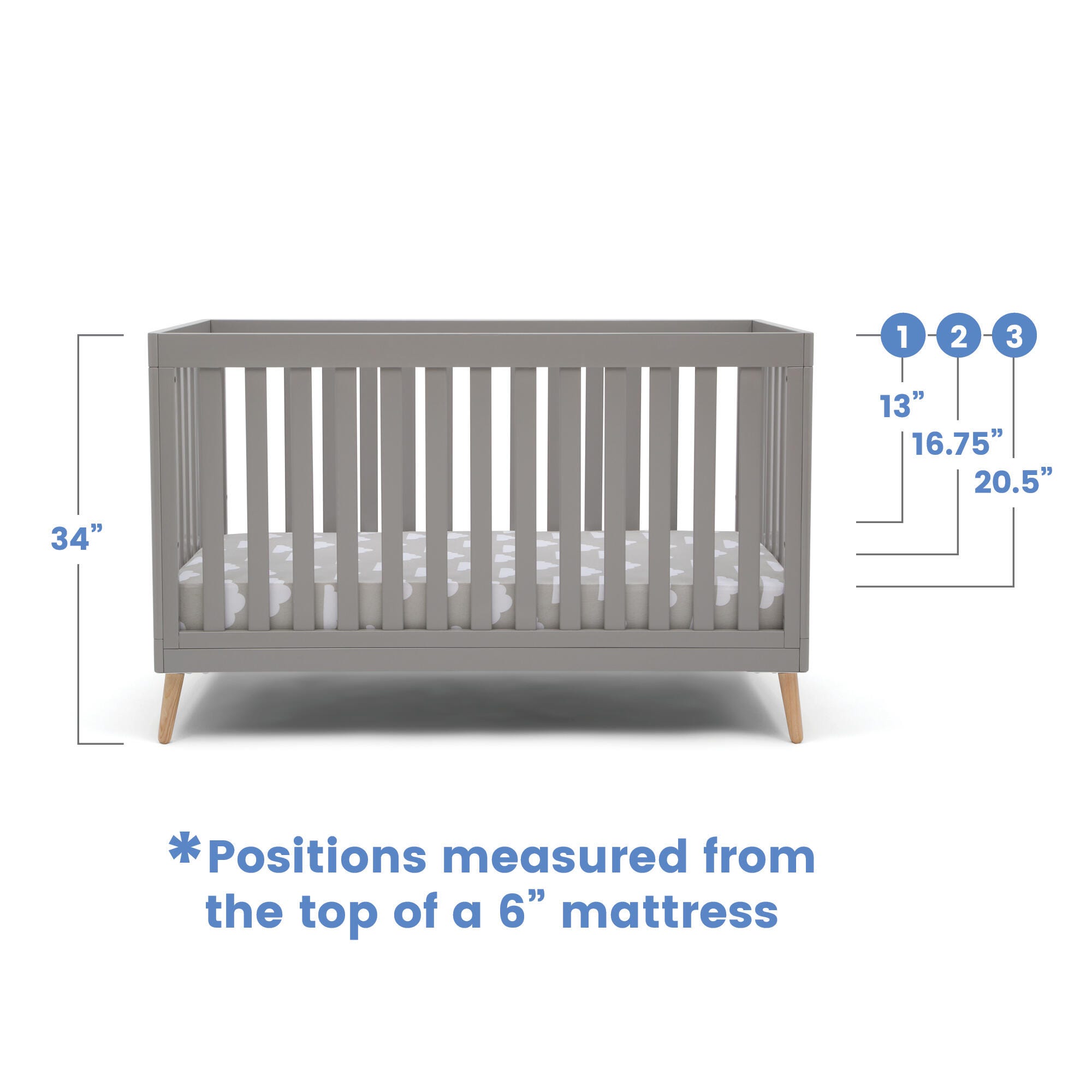 Delta Children Essex 4-in-1 Convertible Crib, , large