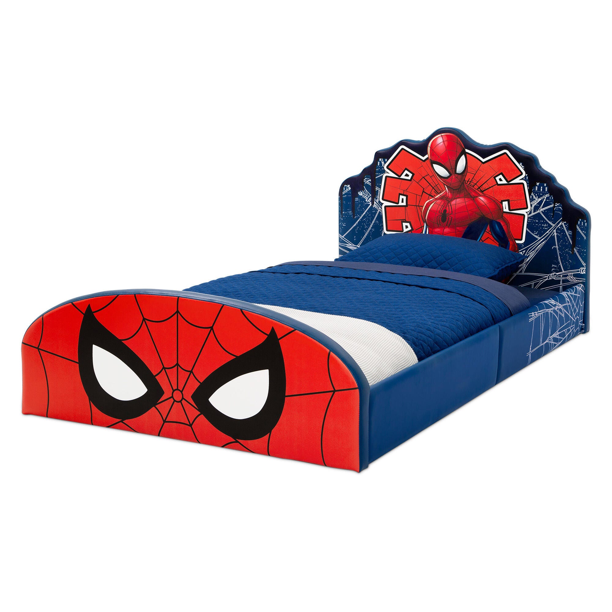 Delta Children Marvel Spider-Man Upholstered Twin Bed, , large