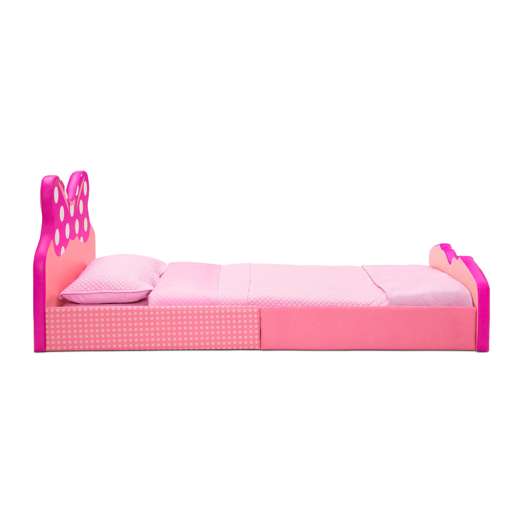 Delta Children Disney Minnie Mouse Upholstered Twin Bed, , large