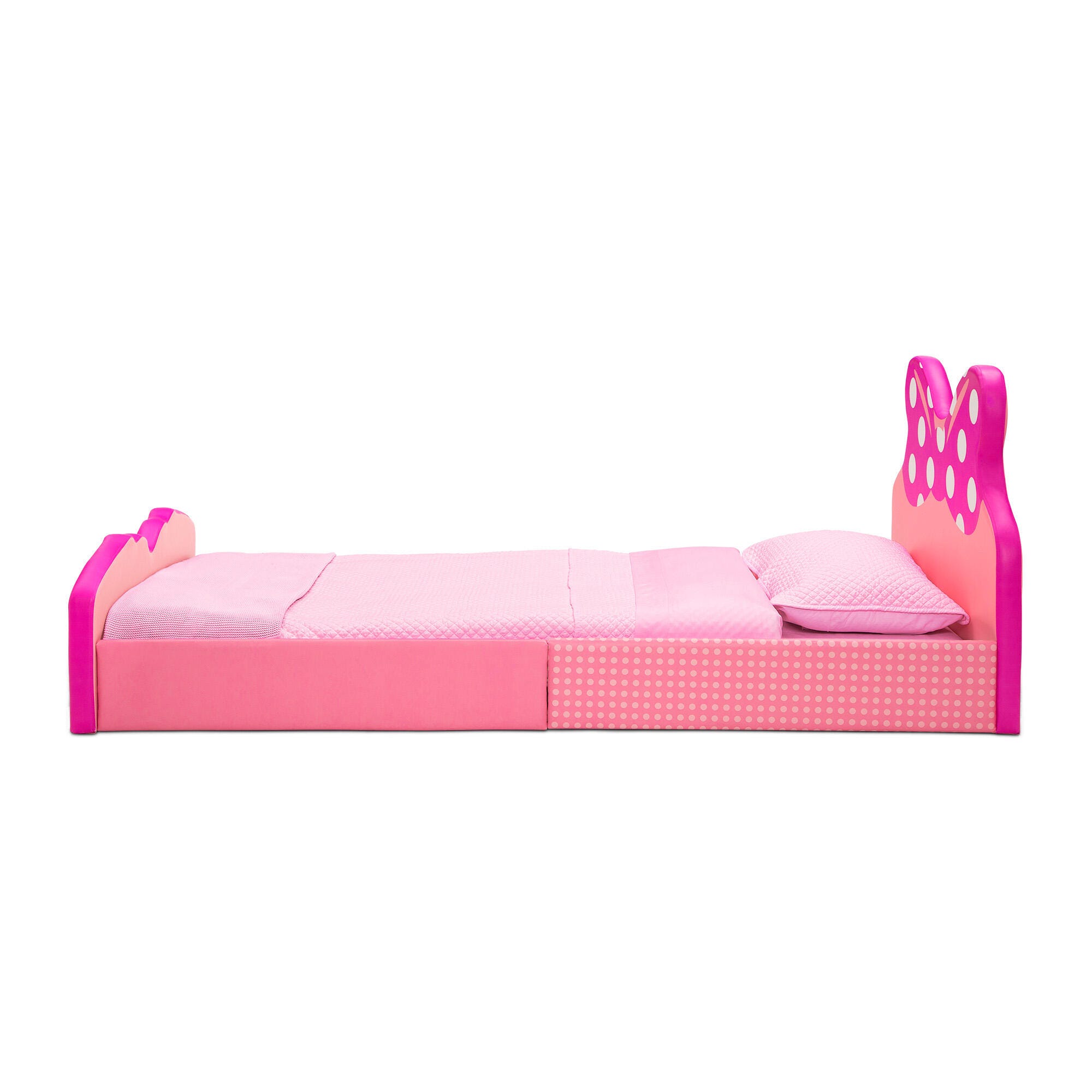 Delta Children Disney Minnie Mouse Upholstered Twin Bed, , large