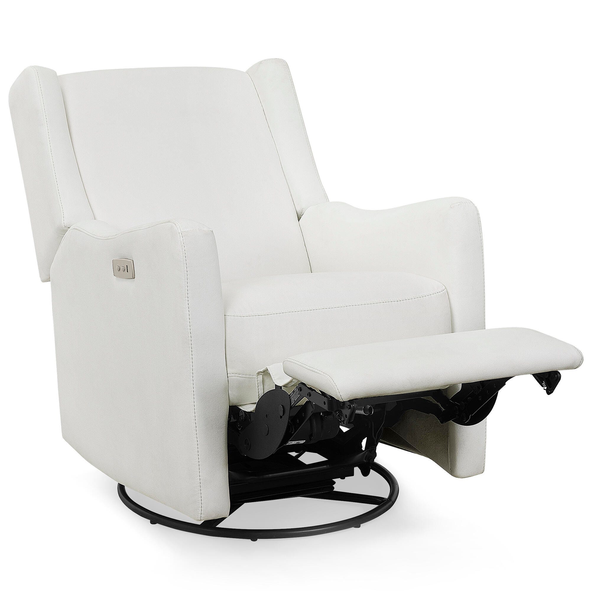 Delta Children Mercer Electronic Power Recliner and Swivel Glider, Pearl, large