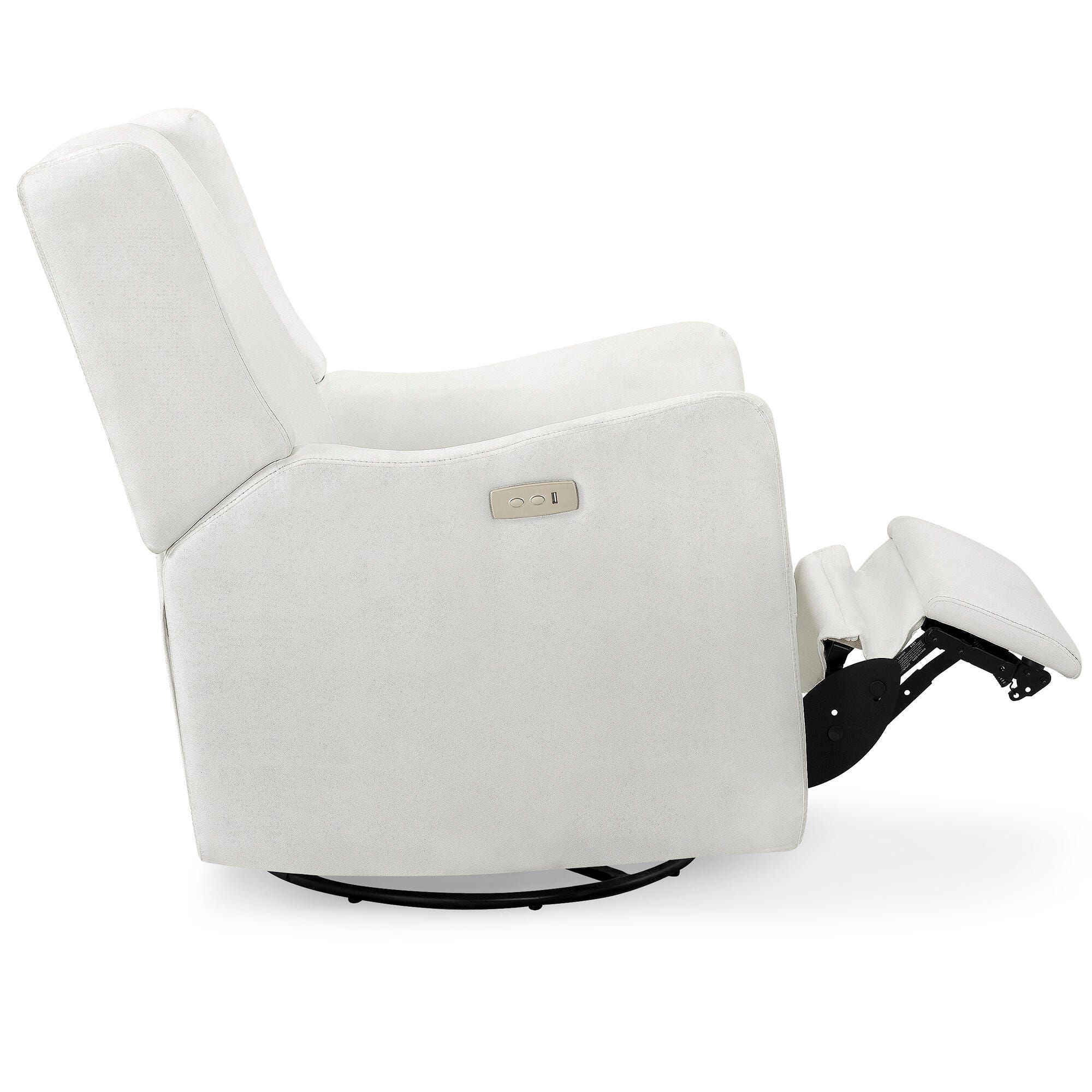 Delta Children Mercer Electronic Power Recliner and Swivel Glider, Pearl, large