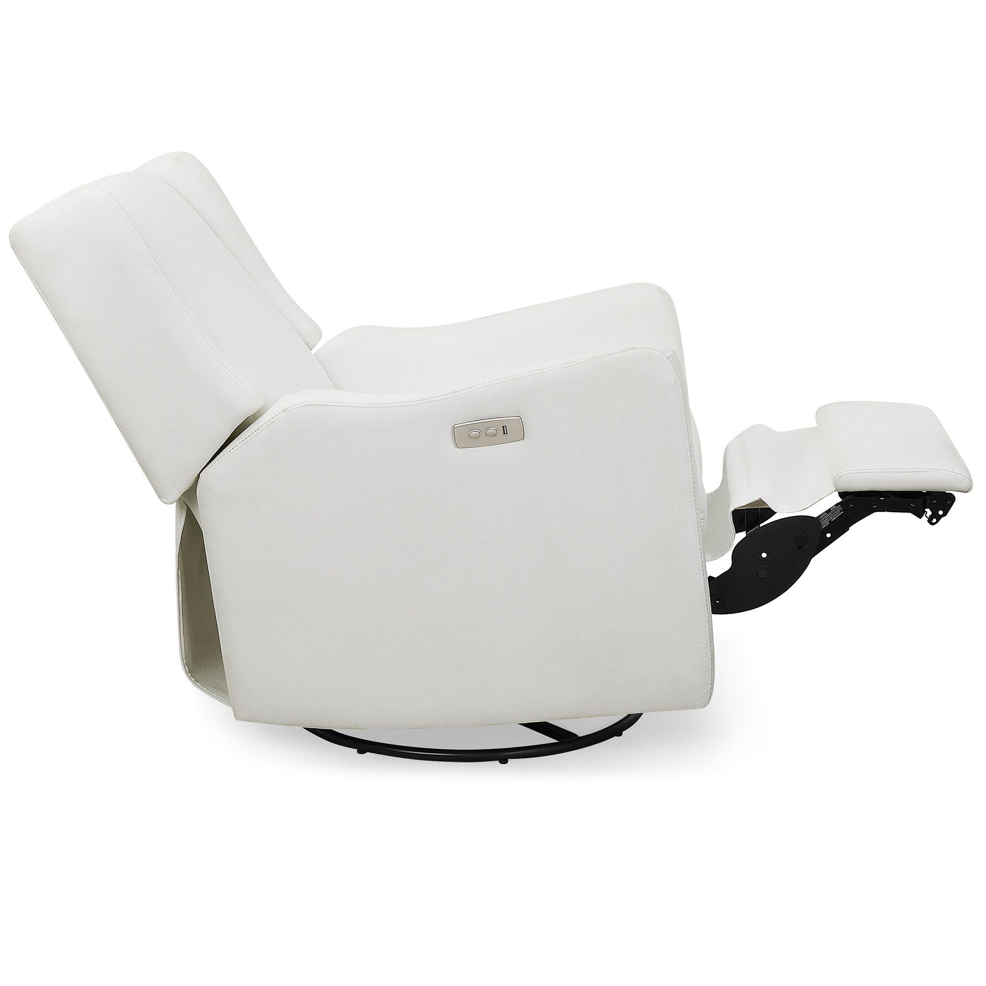 Delta Children Mercer Electronic Power Recliner and Swivel Glider, Pearl, large