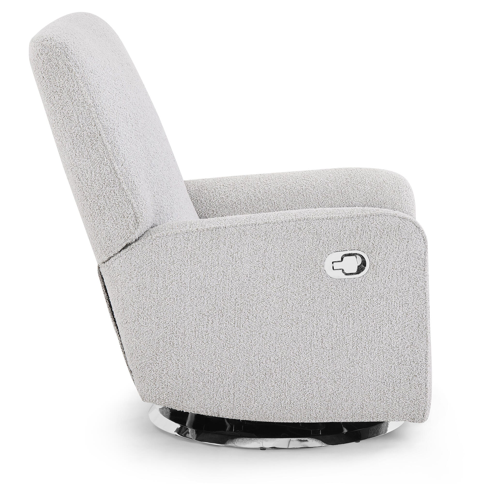 Delta Children Nest Nursery Swivel Recliner, Fog, large