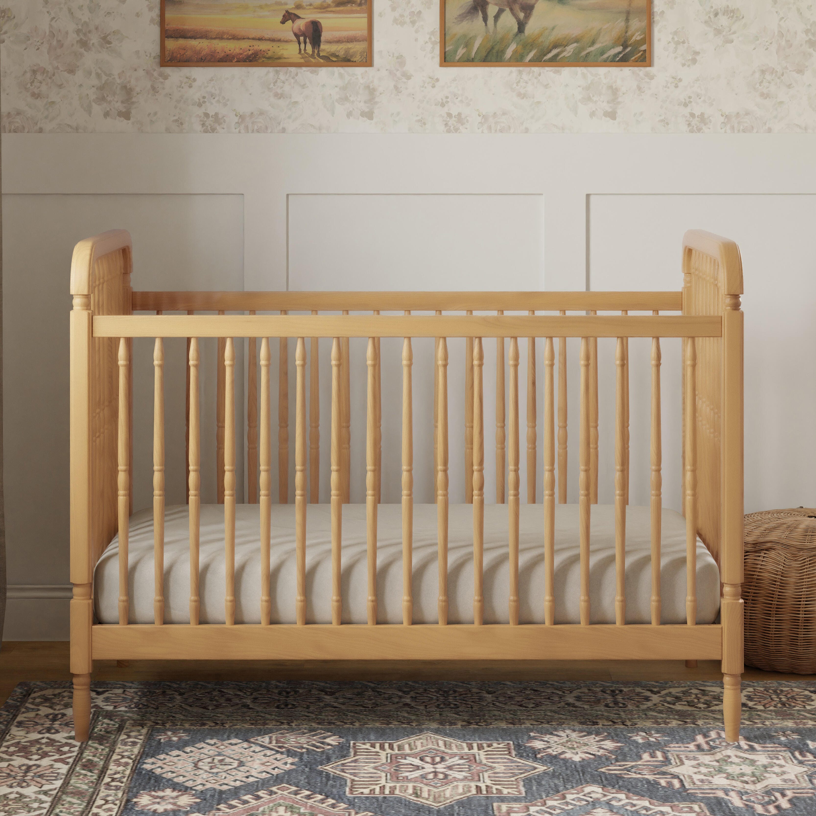 Namesake Liberty 3-in-1 Convertible Spindle Crib with Toddler Bed