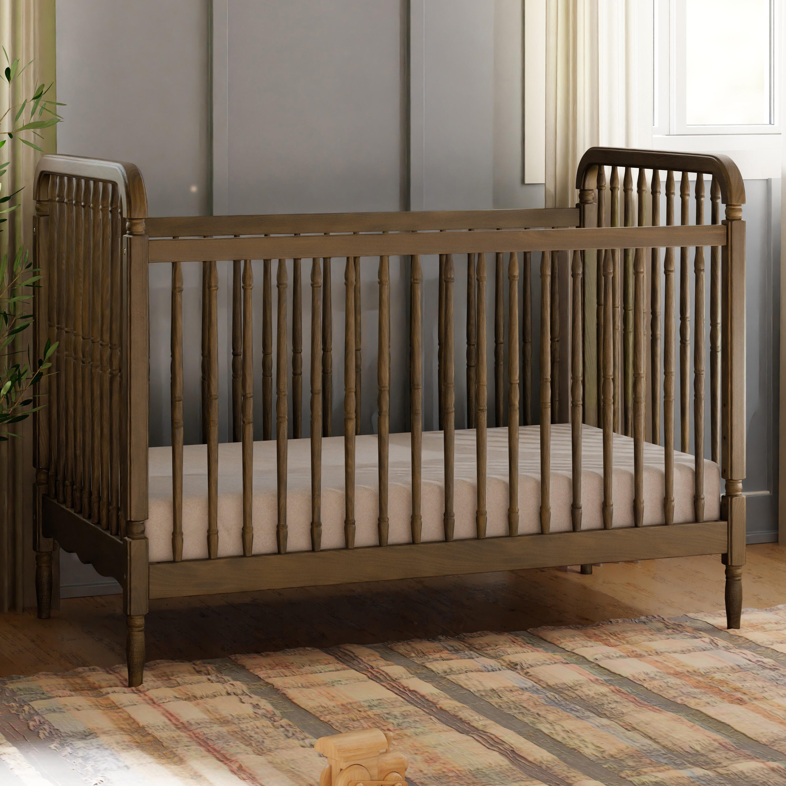 Namesake Liberty 3-in-1 Convertible Spindle Crib with Toddler Bed