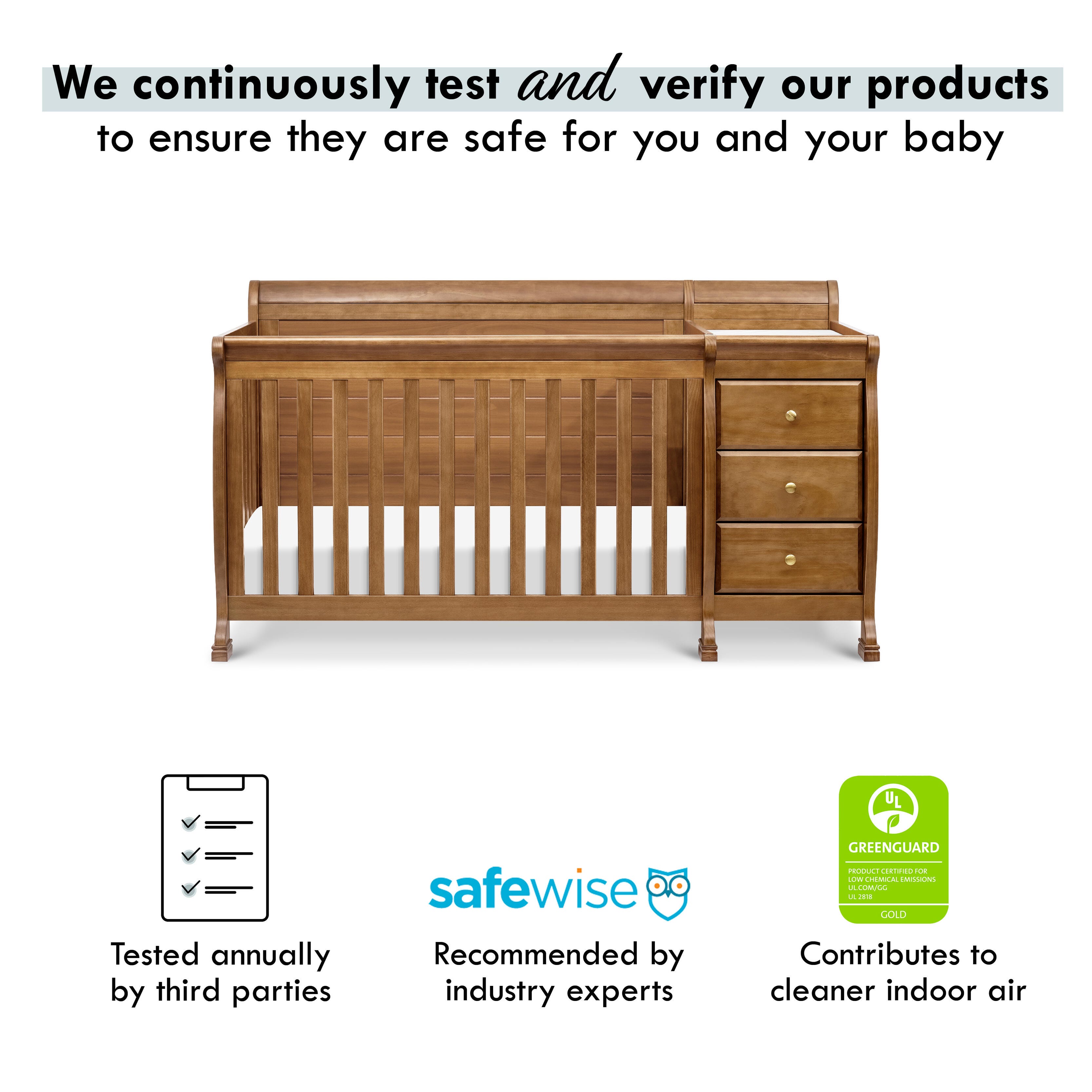DaVinci Kalani 4-in-1 Crib and Changer Combo, , large