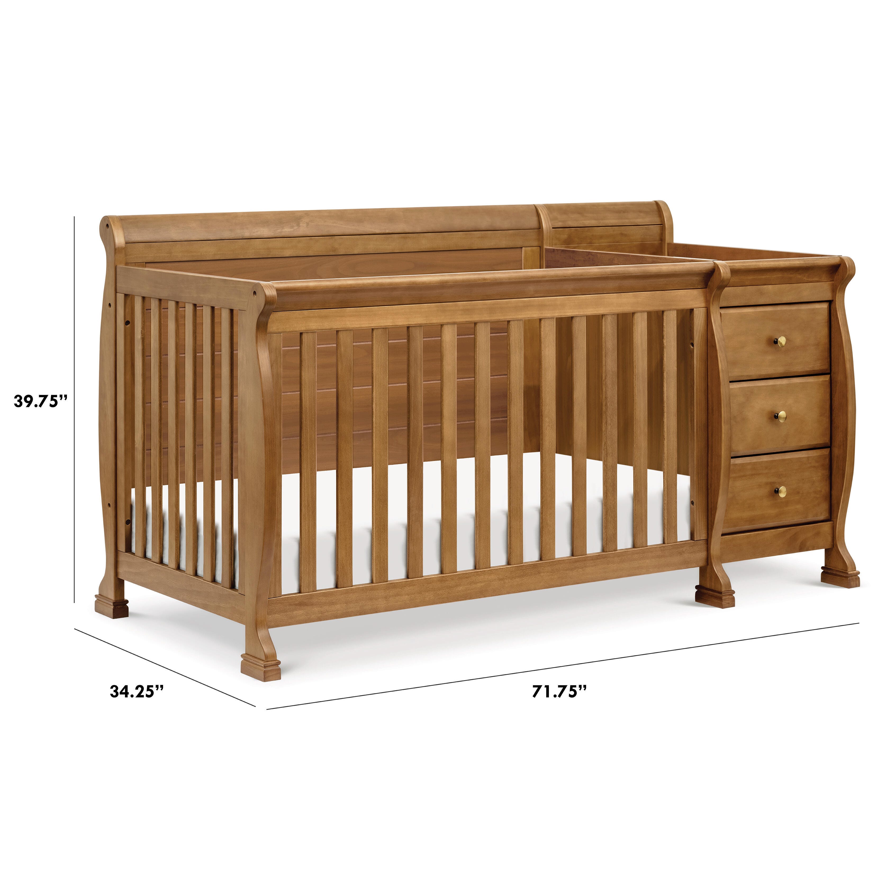 DaVinci Kalani 4-in-1 Crib and Changer Combo, , large