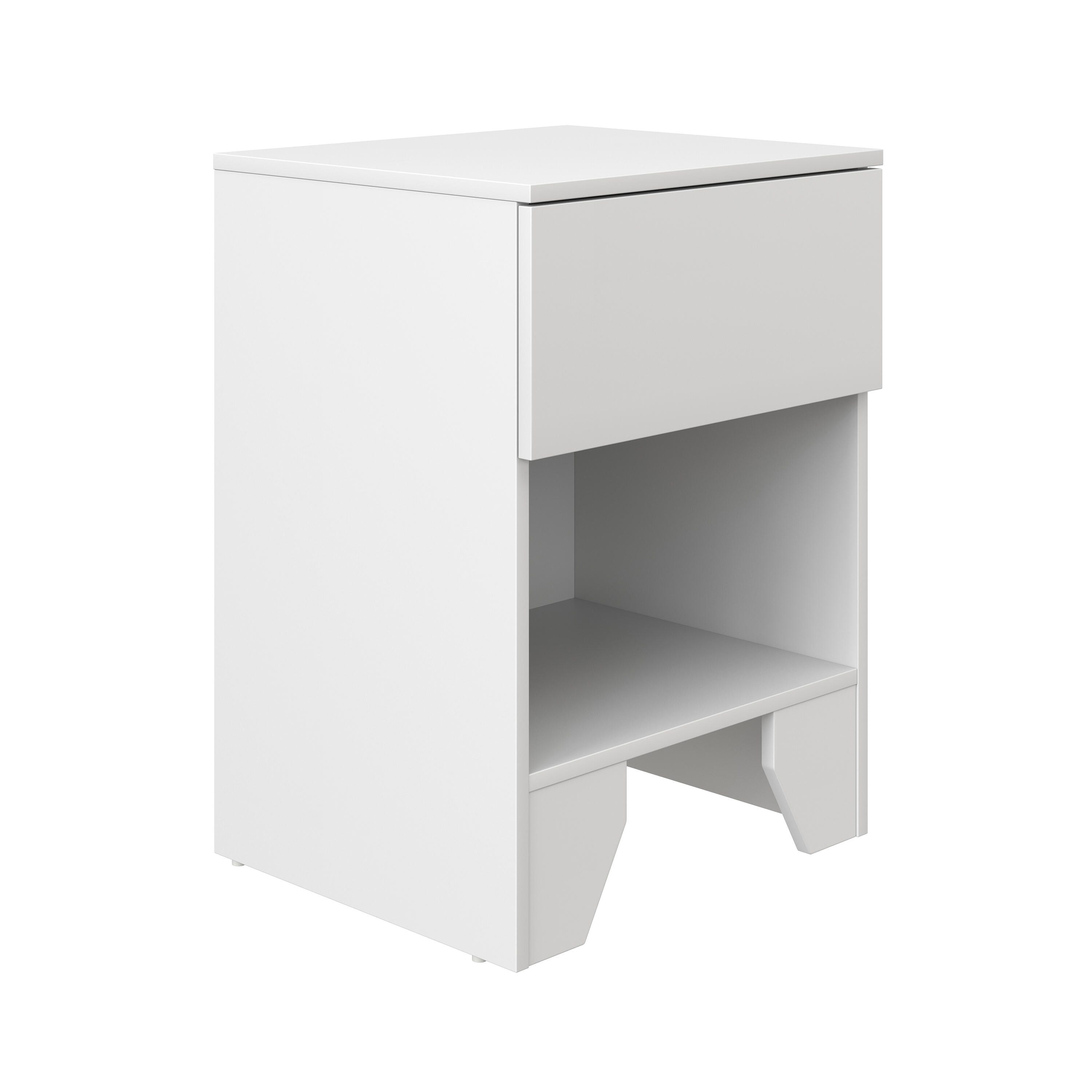 Arkotec Arabella Nightstand, White, large