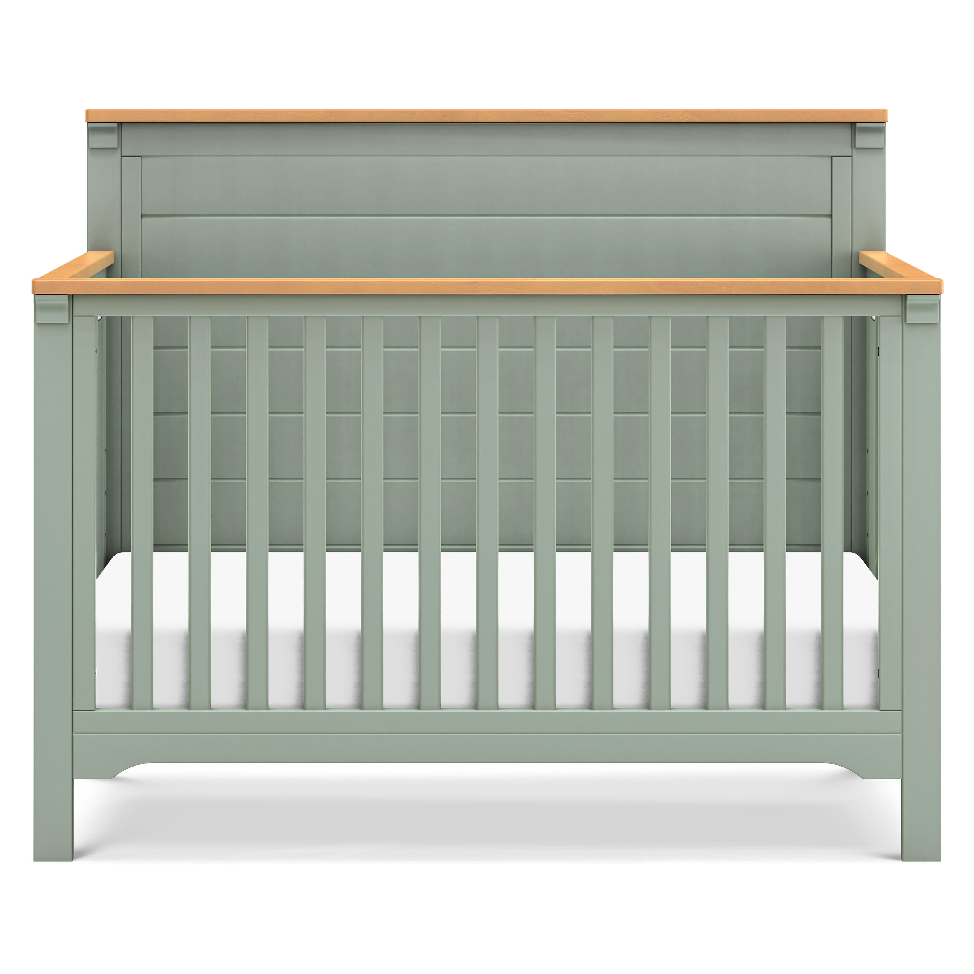 DaVinci Shea 4-in-1 Convertible Crib, Light Sage/Honey, large