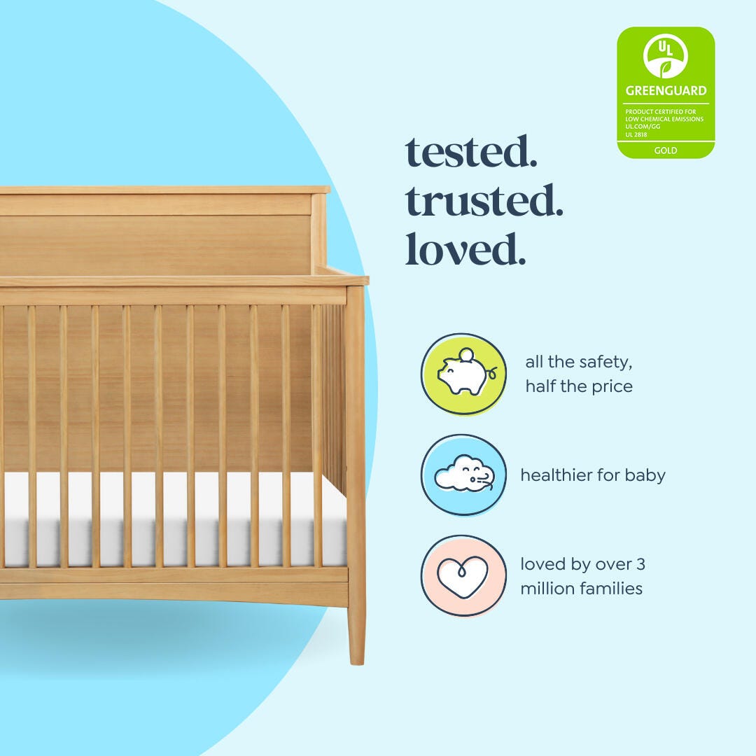 DaVinci Frem 4-in-1 Convertible Crib, Honey, large