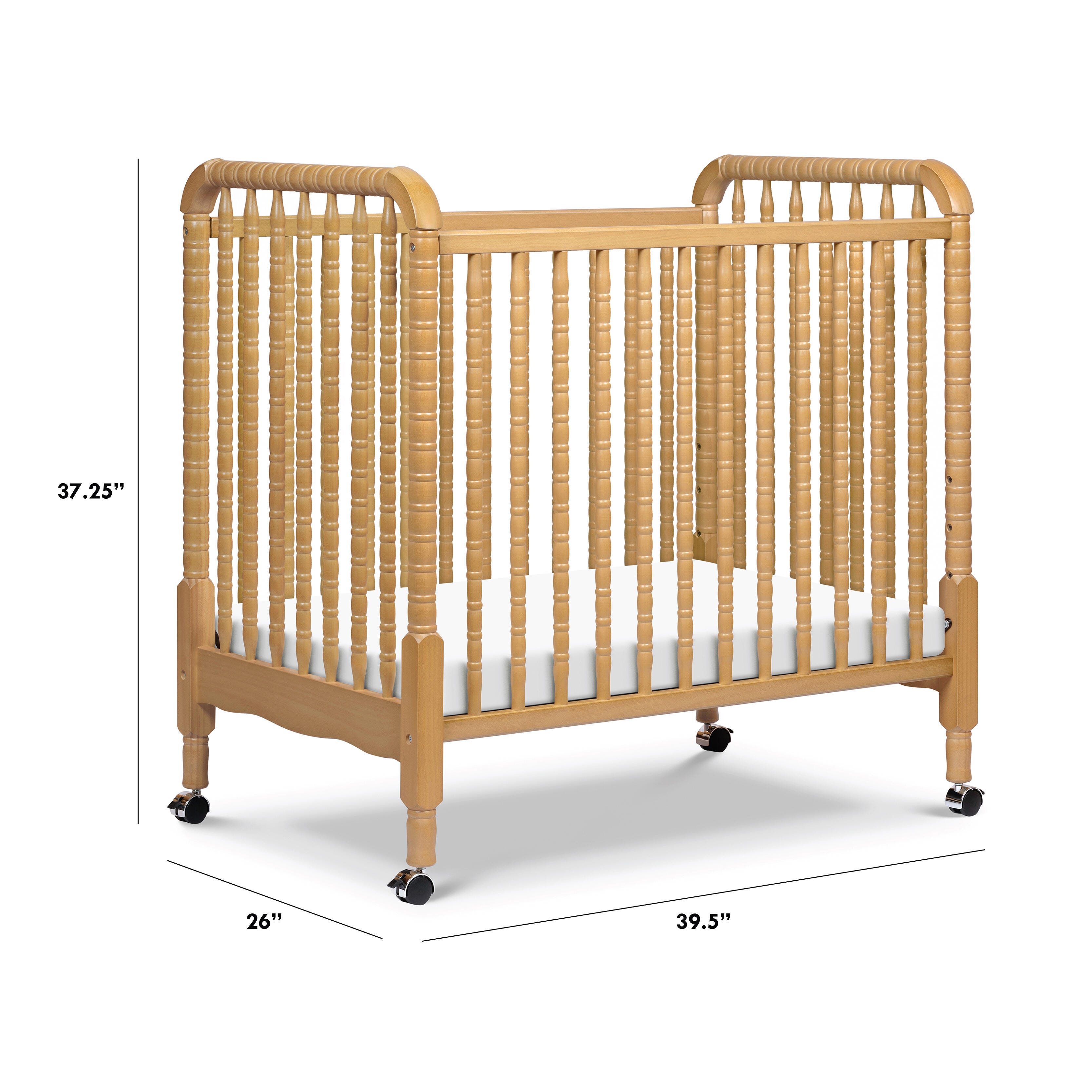 DaVinci Jenny Lind 3-in-1 Convertible Mini Crib, , large