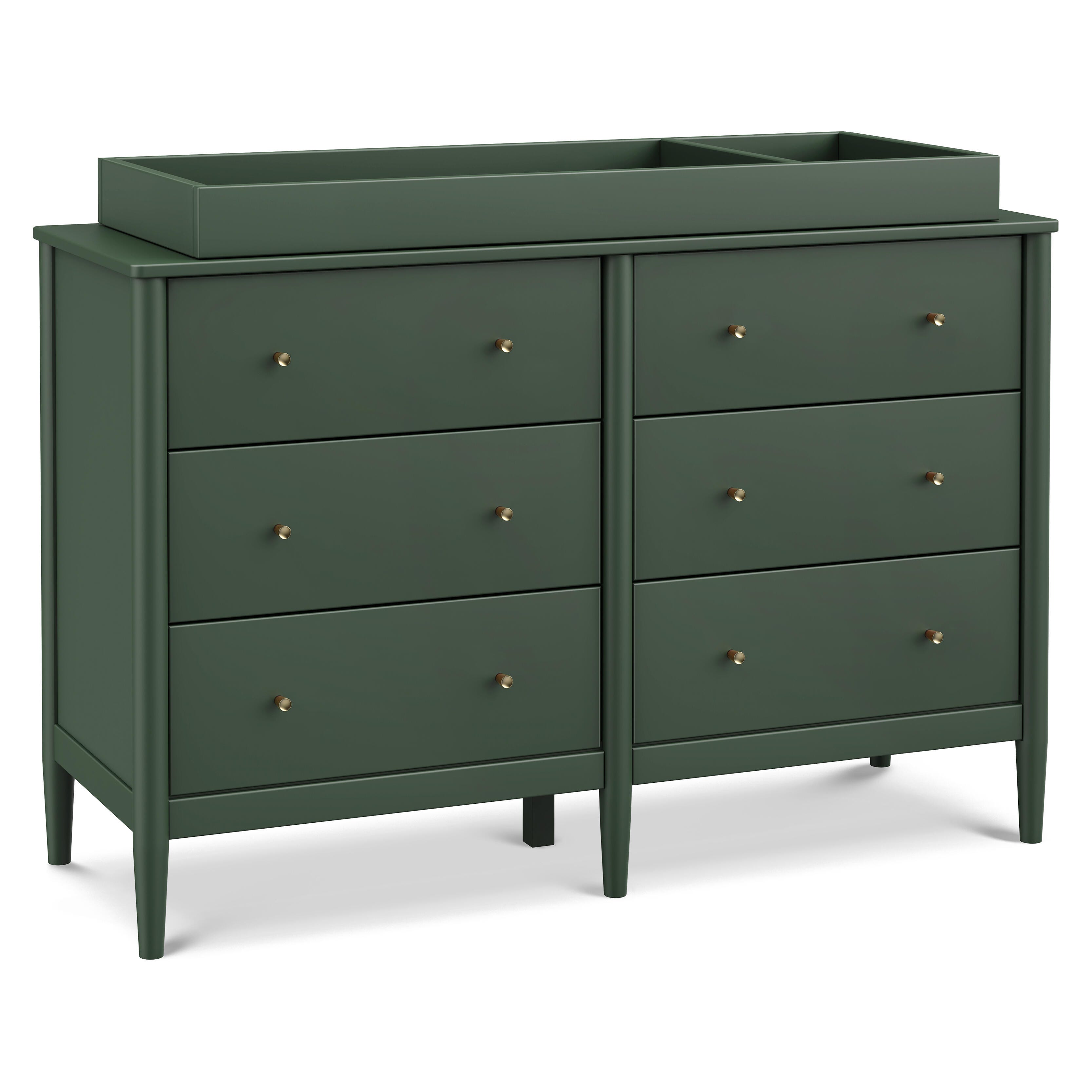 DaVinci Frem 6-Drawer Dresser, Forest Green, large