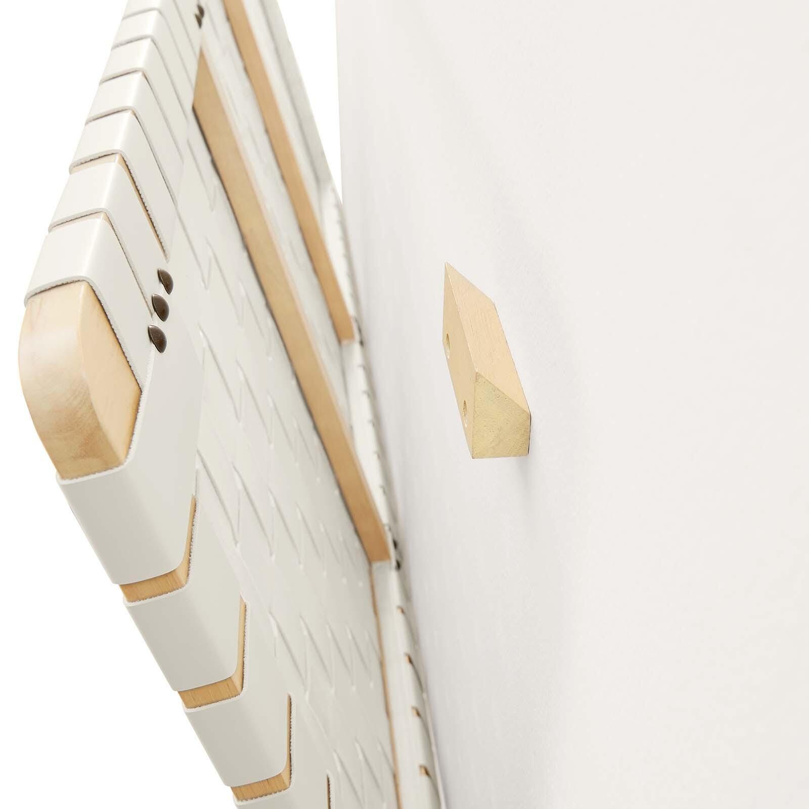 Sparta Weave Wall-Mount Twin Vegan Leather Headboard, Natural/Beige, large