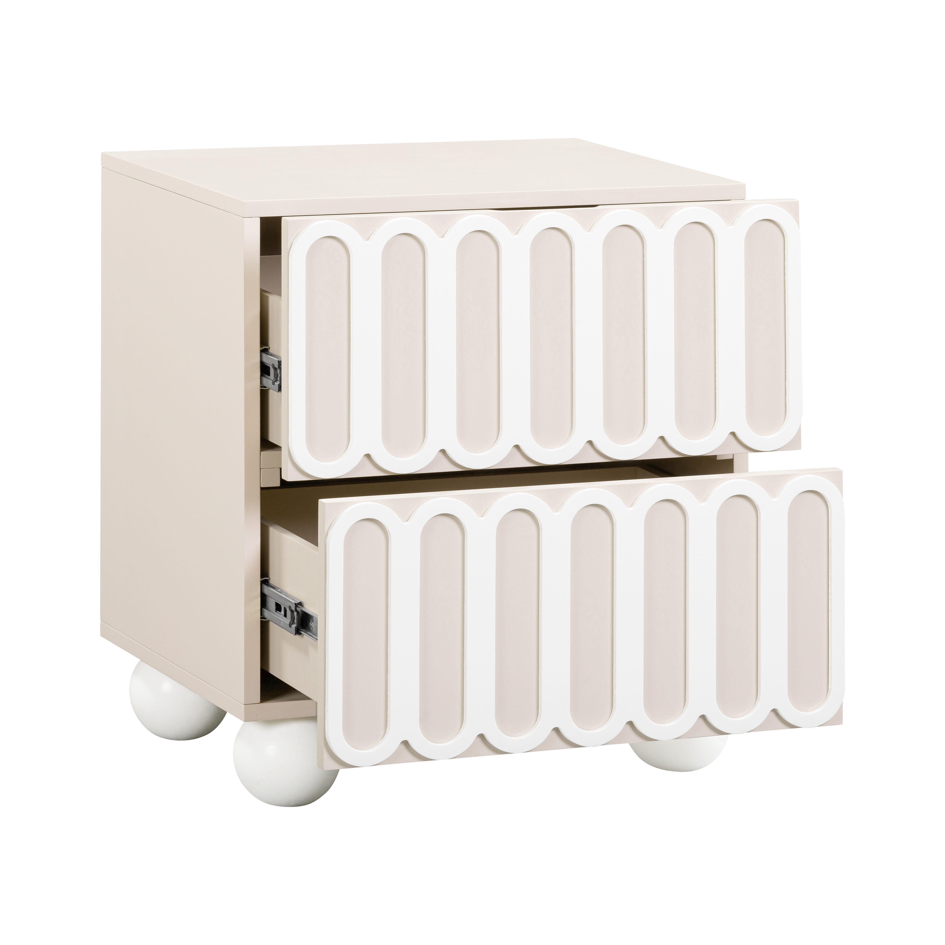 TOV Tori Nightstand, Taupe, large