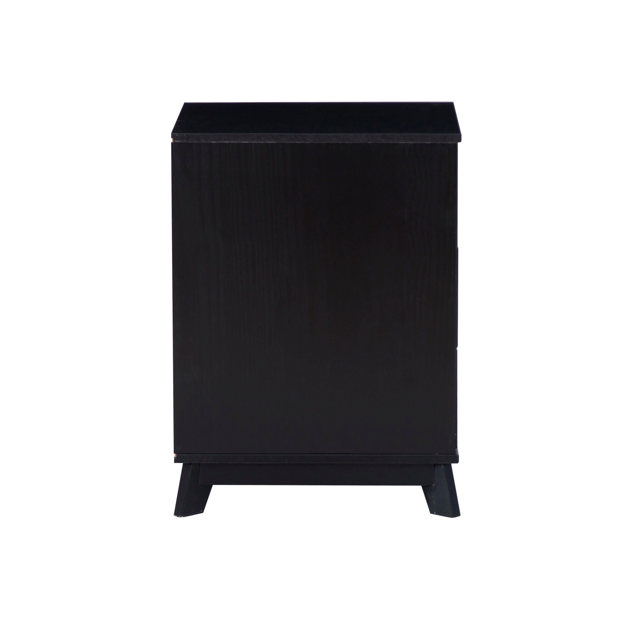 Linon Pierce Nightstand Set of 2, Black, large