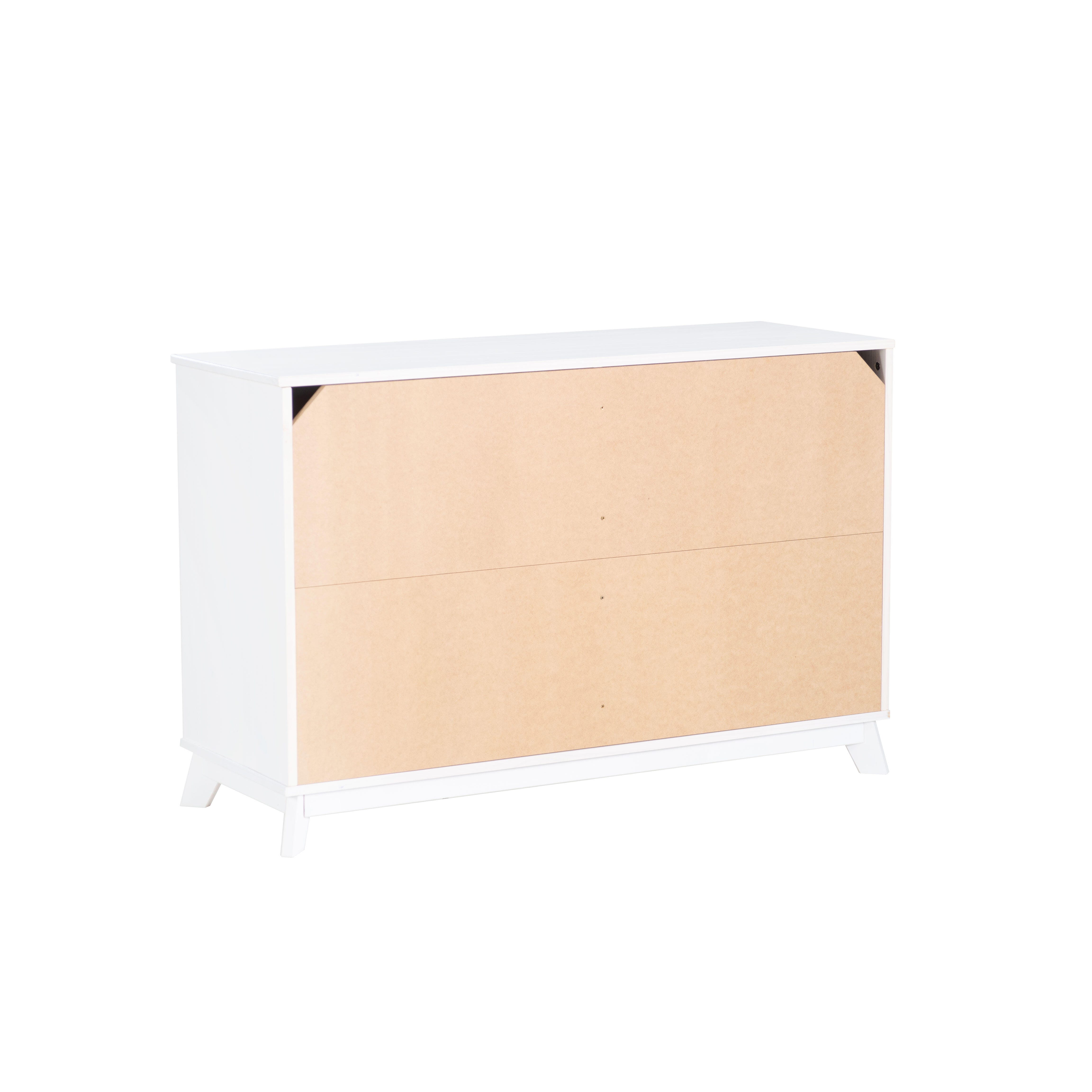 Linon Pierce Nightstand and Dresser Set, White, large