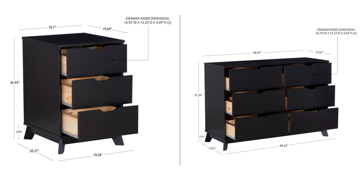 Linon Pierce Nightstand and Dresser Set | Ashley