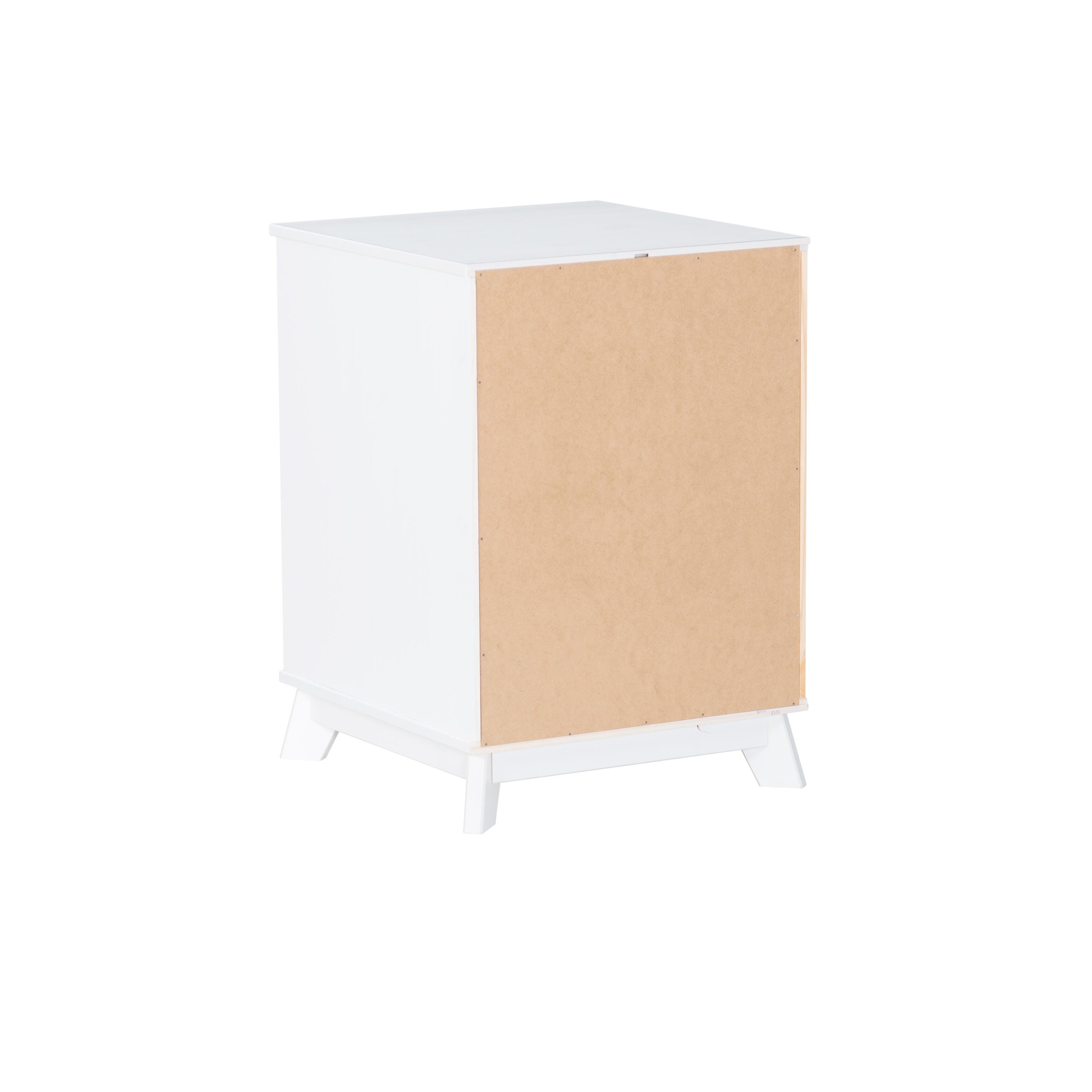 Linon Pierce Nightstand Set of 2, White, large
