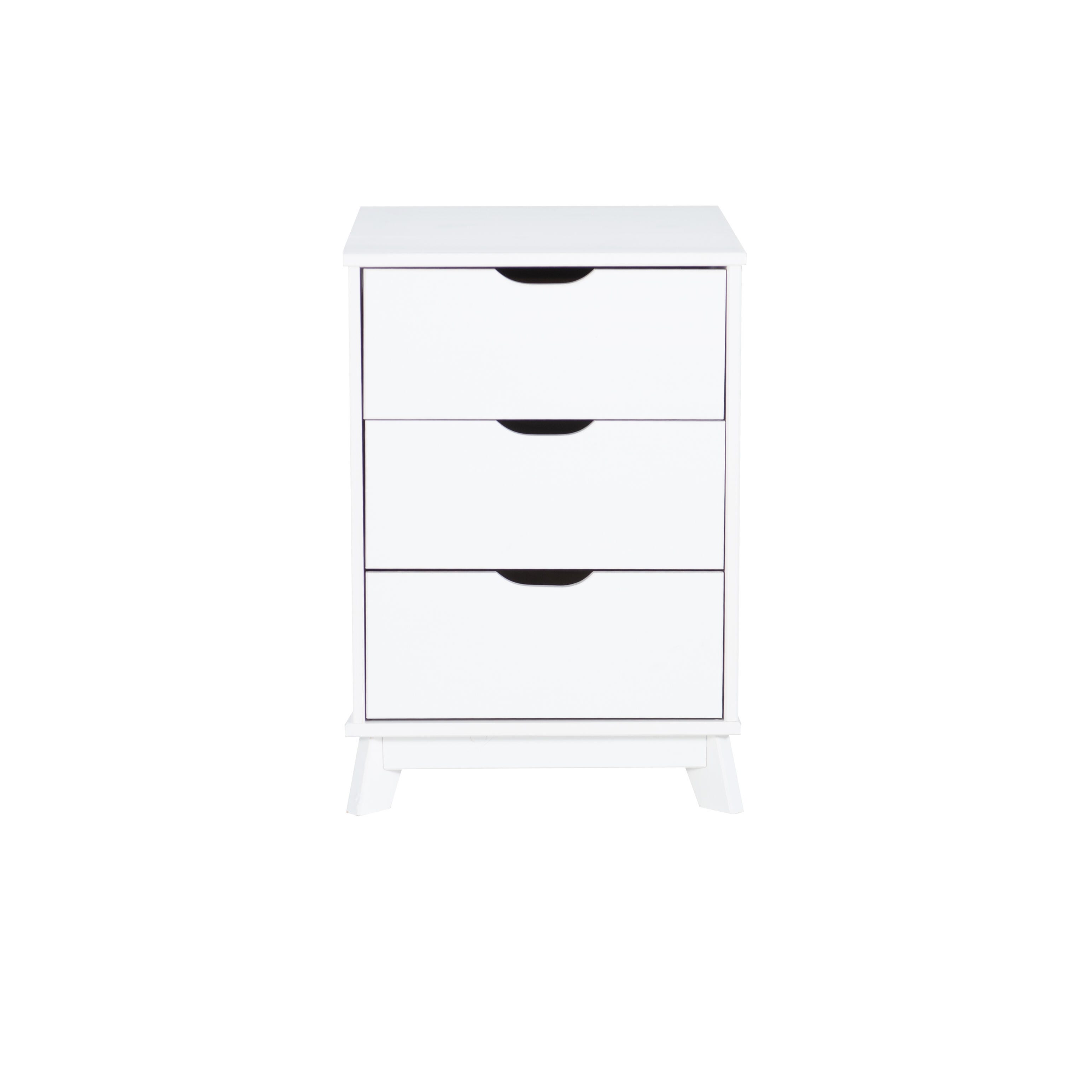 Linon Pierce Nightstand Set of 2, White, large