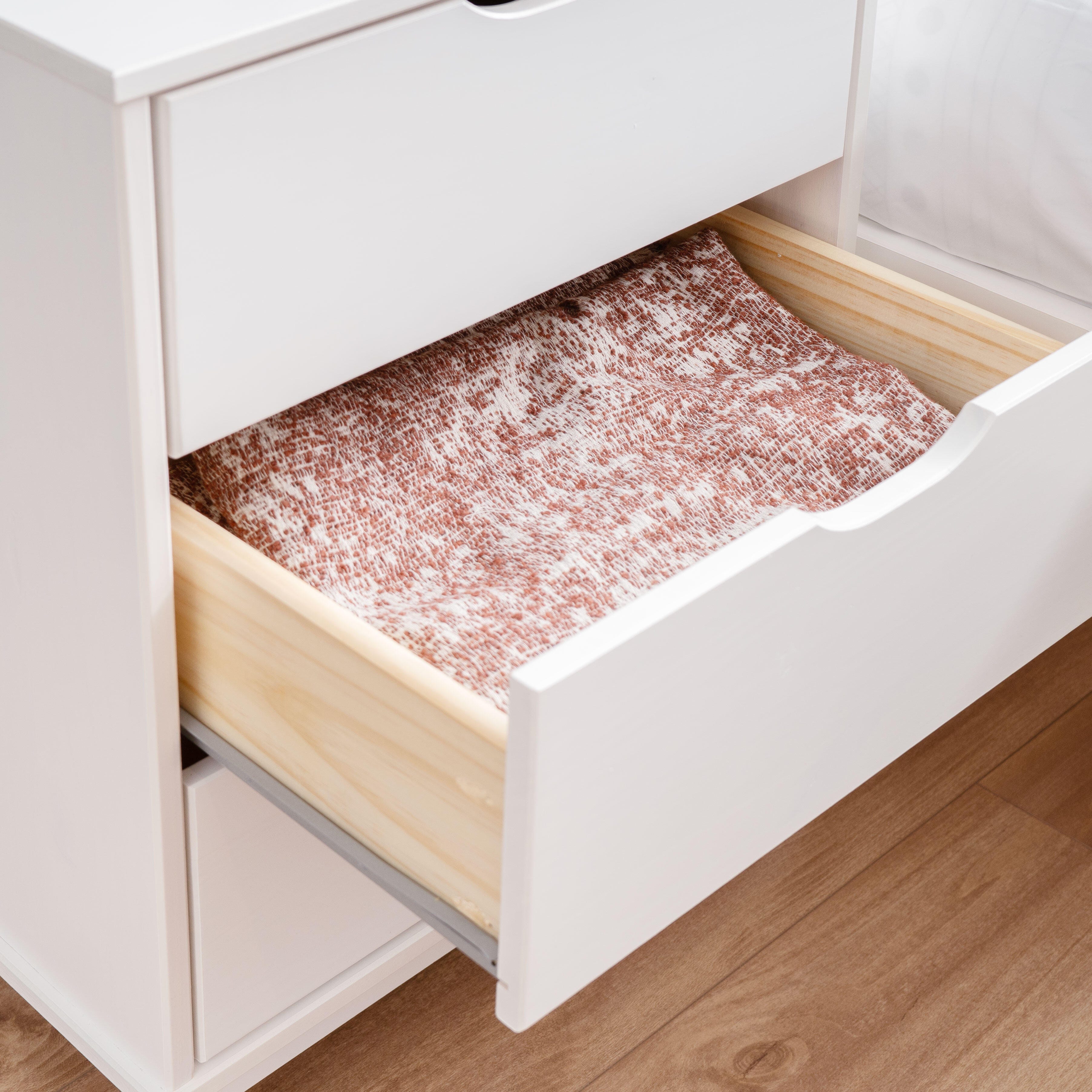 Linon Pierce Nightstand Set of 2, White, large