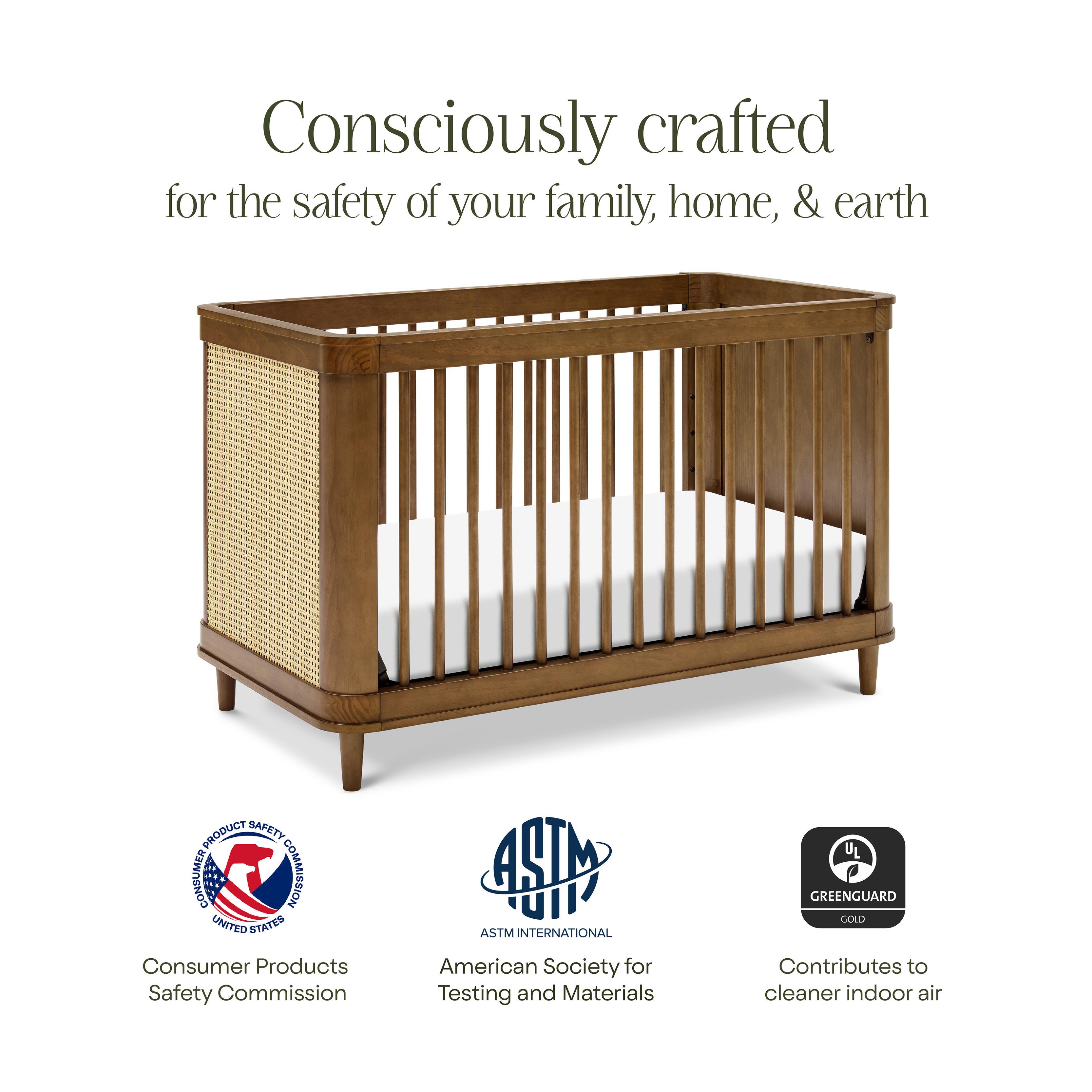 Namesake Marin with Cane 3-in-1 Convertible Crib, , large