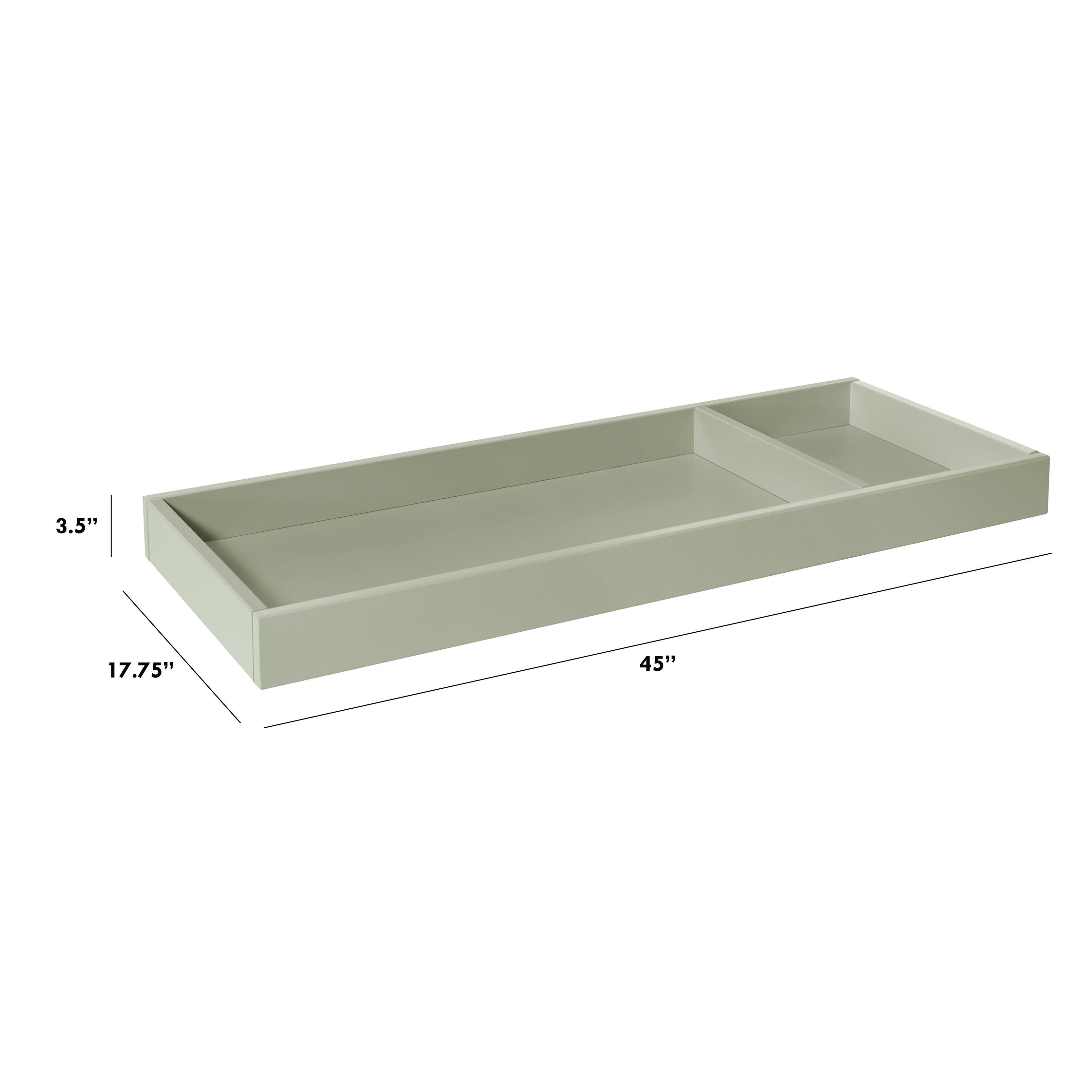 Namesake Universal Wide Removable Changing Tray, French Sage, large