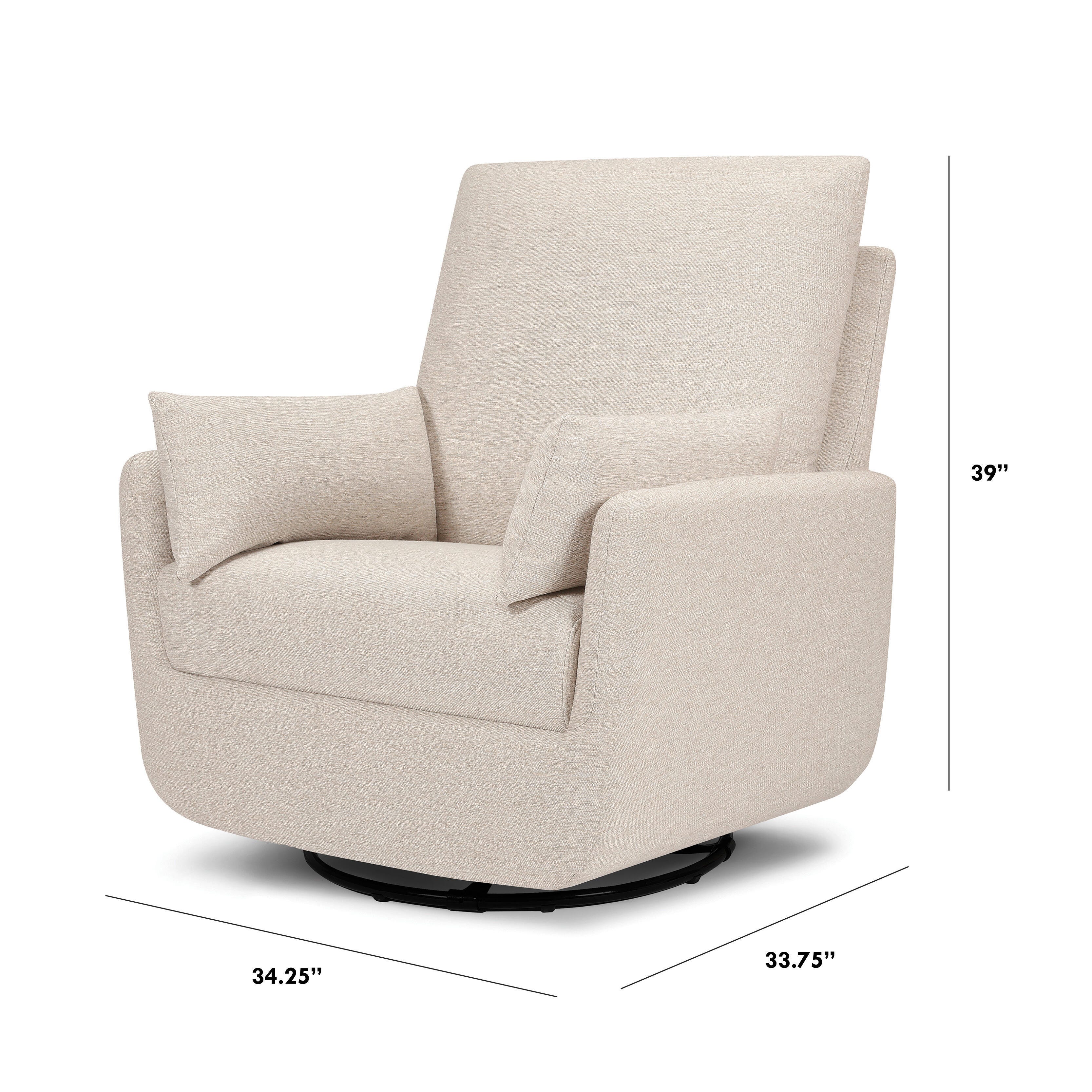 DaVinci Juno Swivel Glider, Beach, large