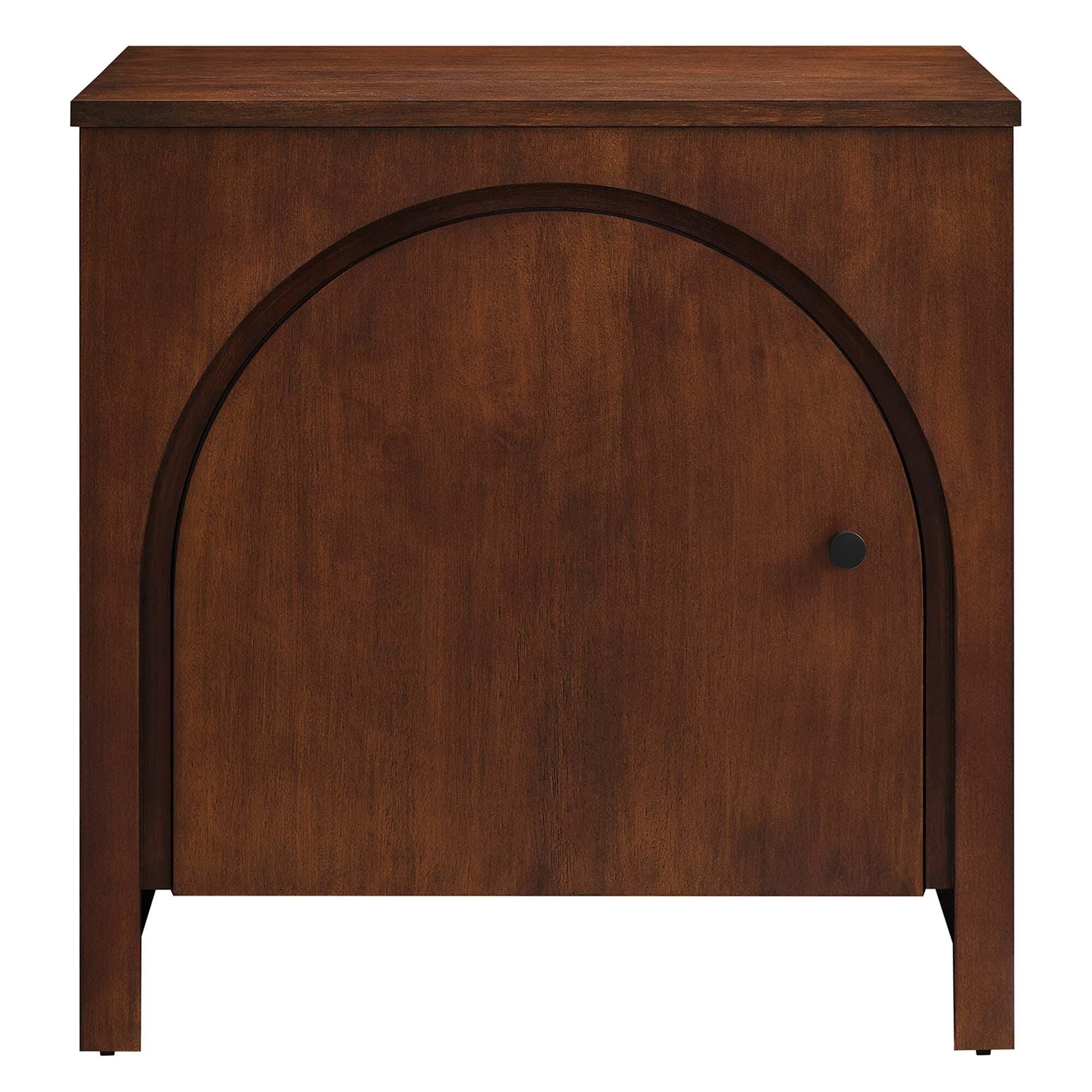 Appia 24" Nightstand with Cabinet, Walnut, large