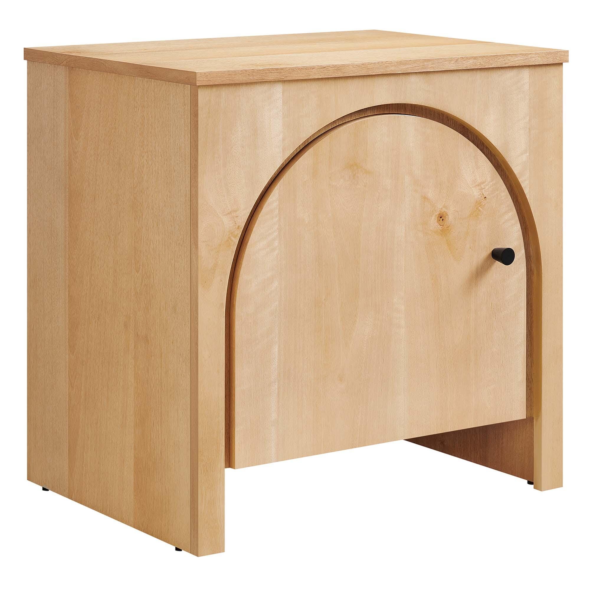 Appia 24" Nightstand with Cabinet, Oak, large