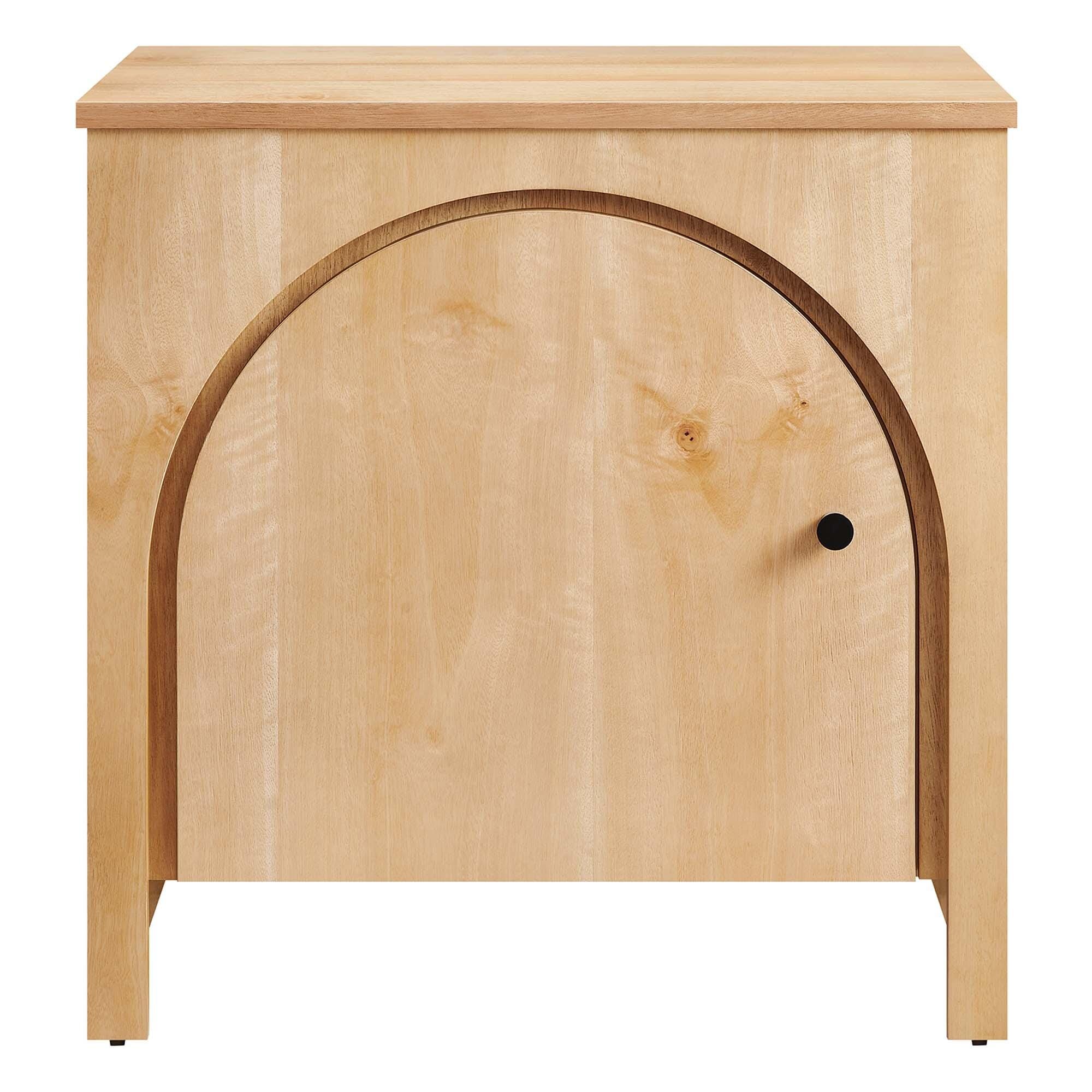 Appia 24" Nightstand with Cabinet, Oak, large